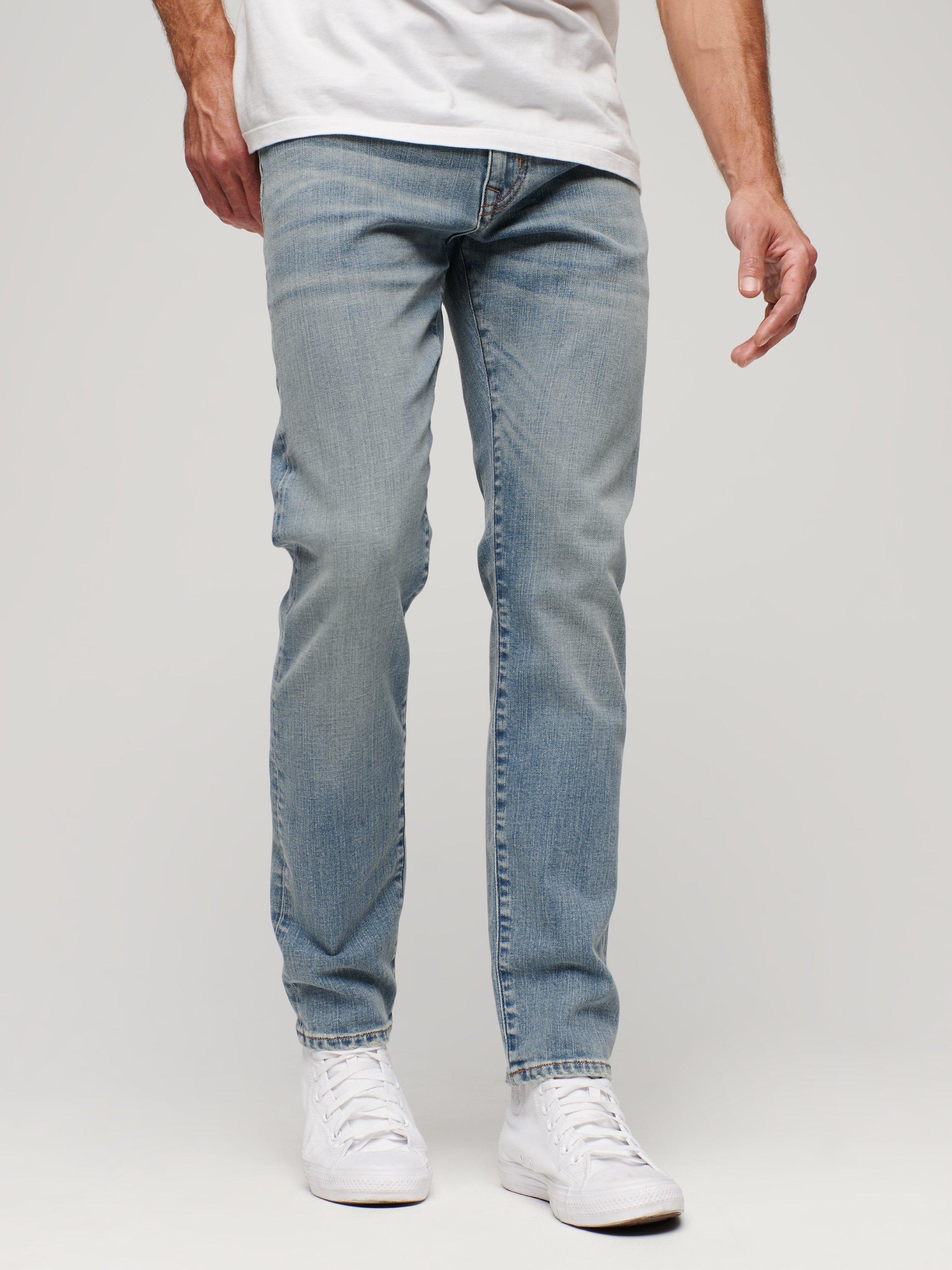 Superdry Vintage Slim Fit Jeans, Fulton Light Blue, W36/L34