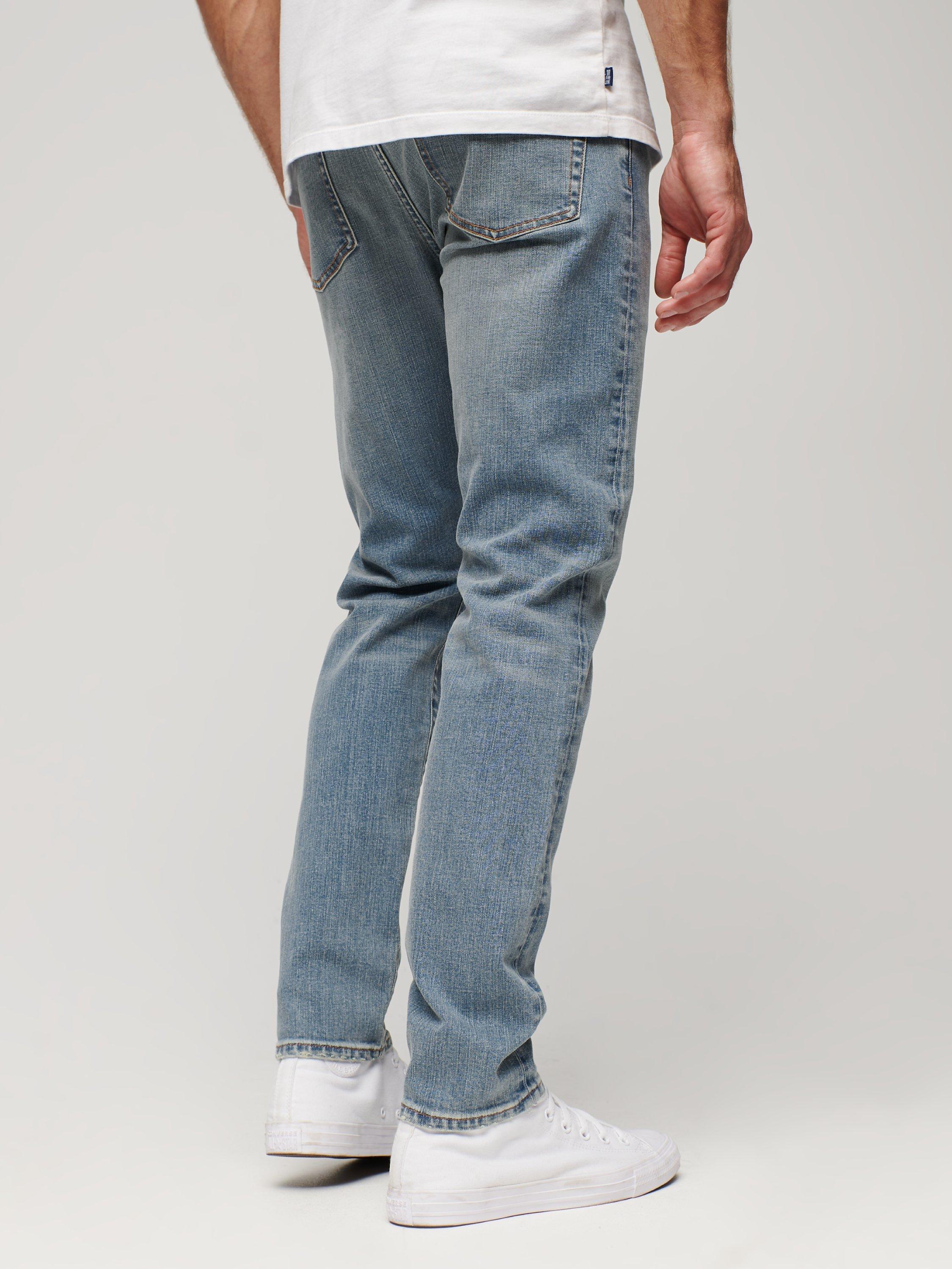 Superdry Vintage Slim Fit Jeans, Fulton Light Blue, W36/L34