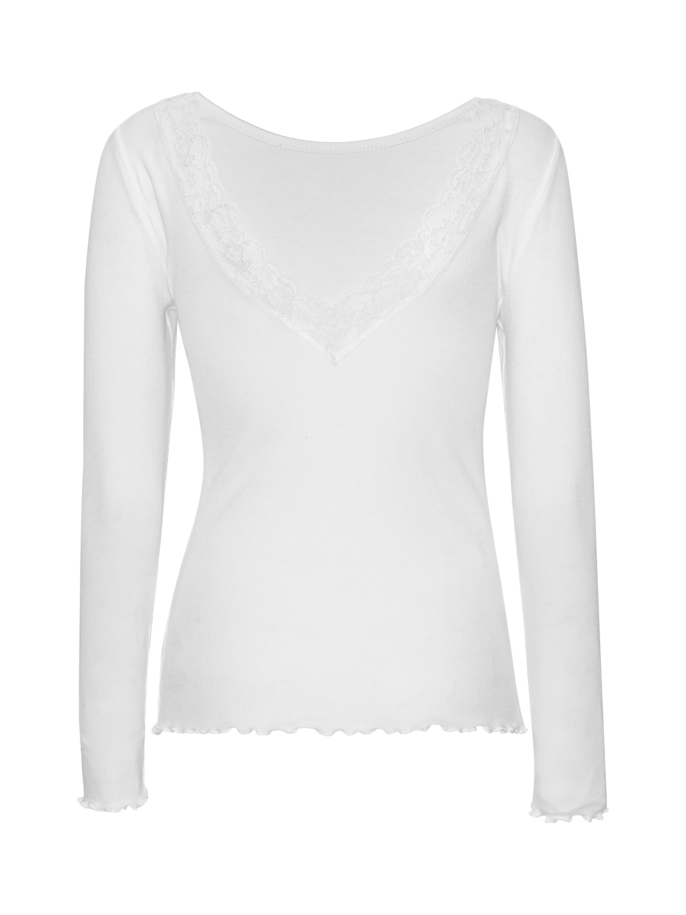 Product image 5 of 6, which shows A-VIEW Florine Long Sleeve Top, White, XS