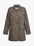 A-VIEW Annali Oversized Check Blazer, Brown