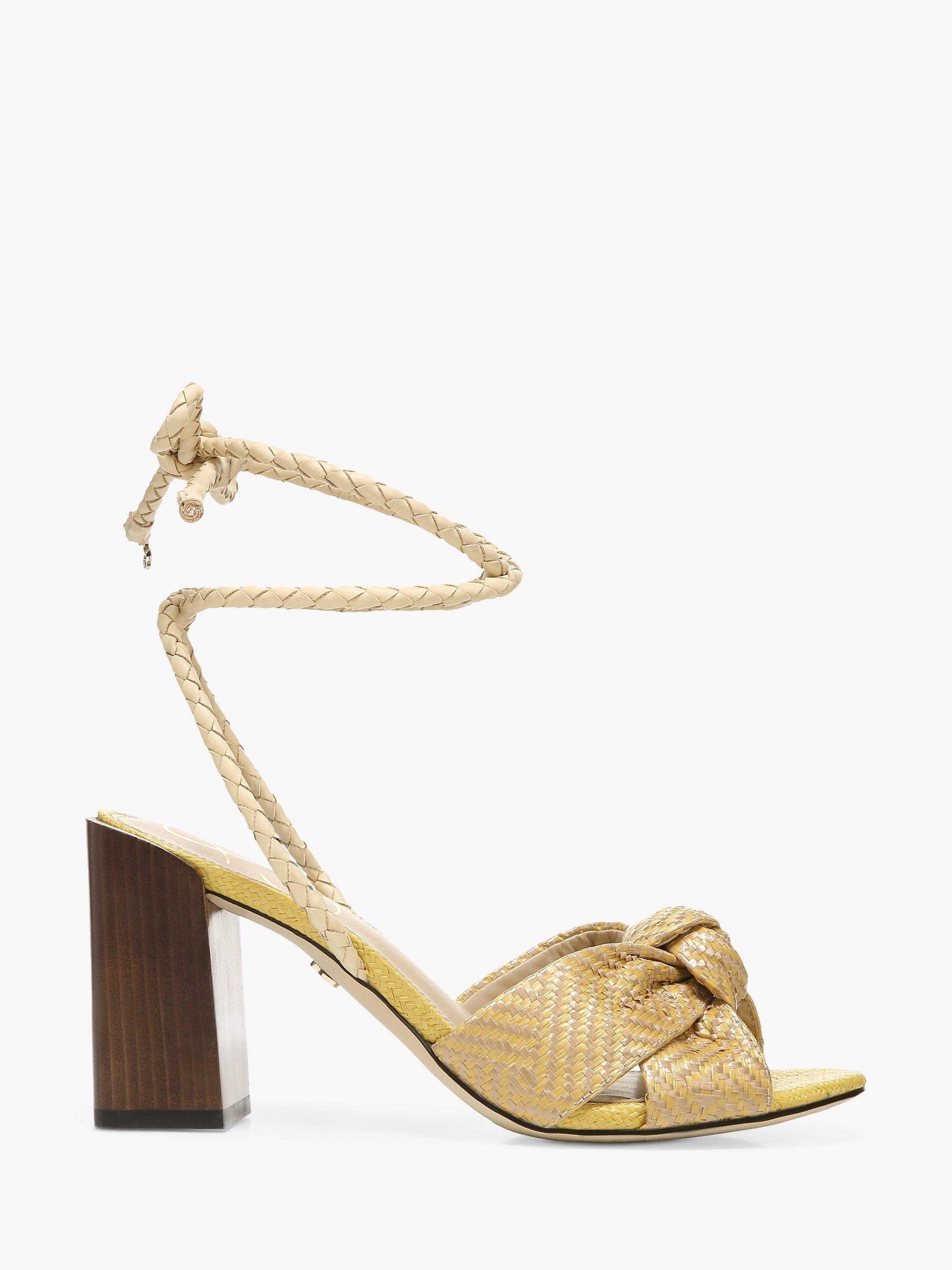 Product image 1 of 6, which shows Sam Edelman Bodhi Knot Detail Sandals, Natural, 9