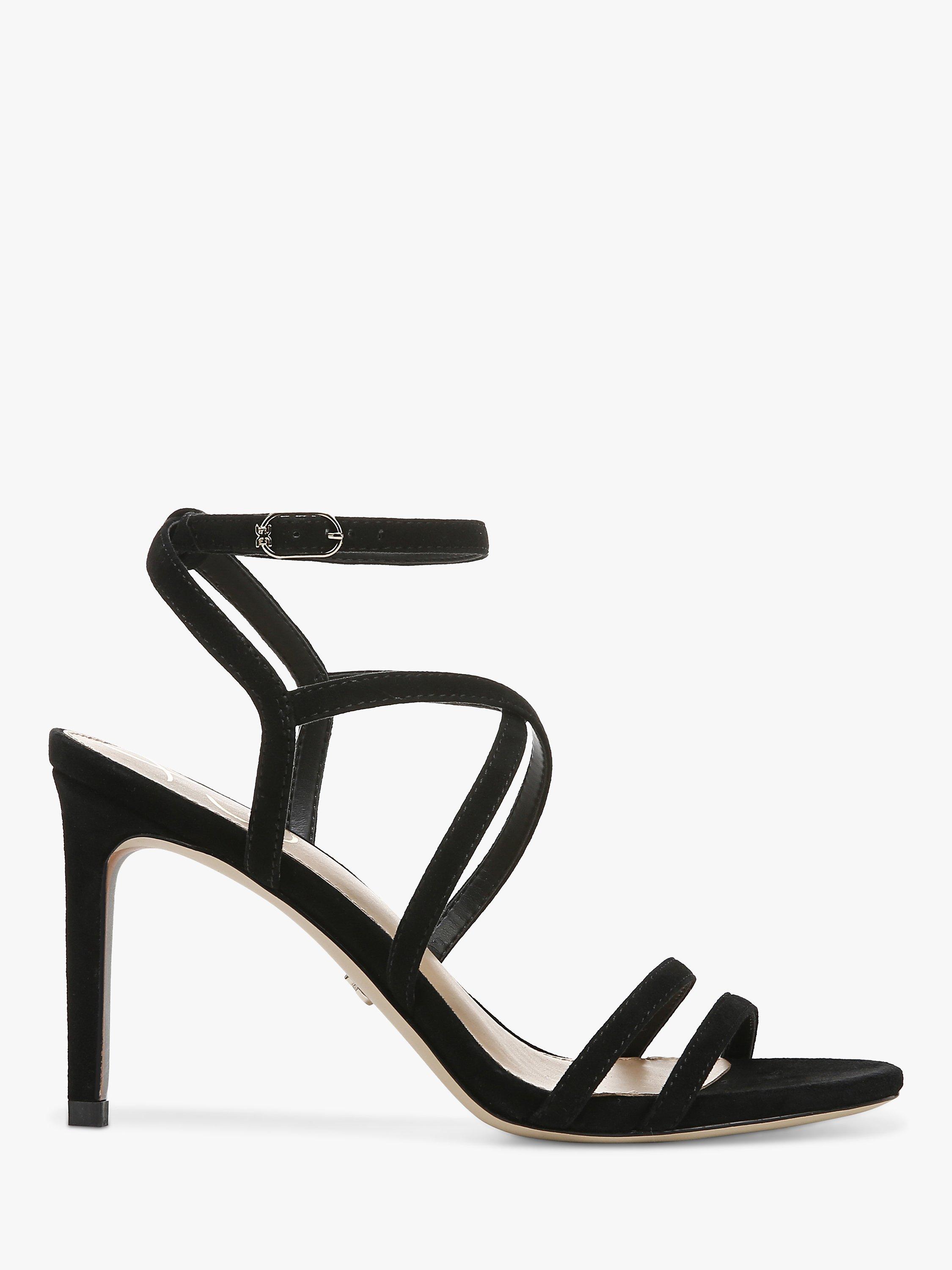 Product image 1 of 6, which shows Sam Edelman Delanie Stiletto Heel Sandals, Black, 4.5