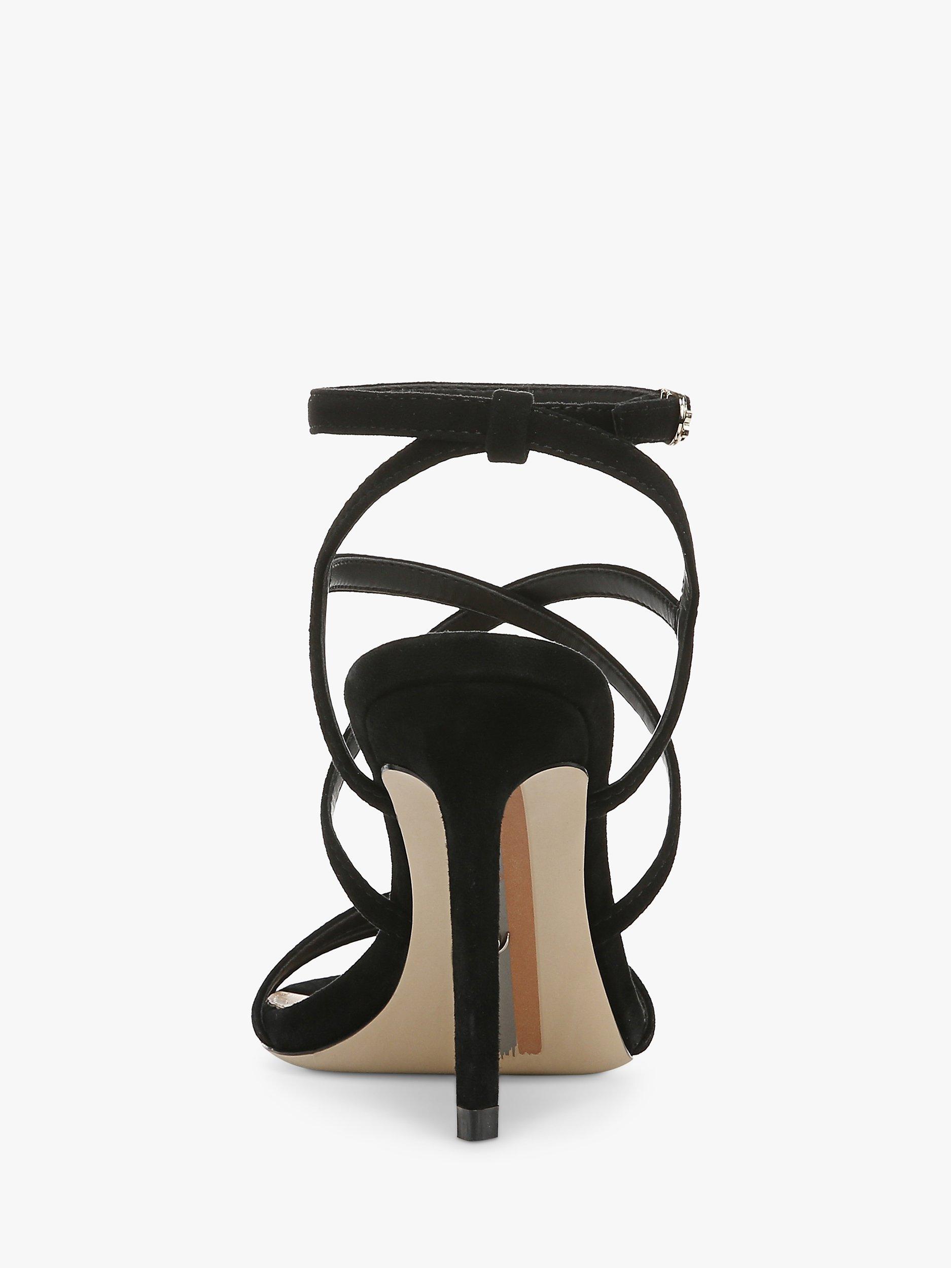 Product image 4 of 6, which shows Sam Edelman Delanie Stiletto Heel Sandals, Black, 4.5