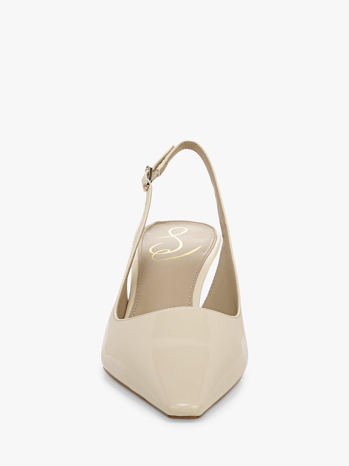 Product image 2 of 6, which shows Sam Edelman Bianka Slingback Court Shoes, Ivory, 3