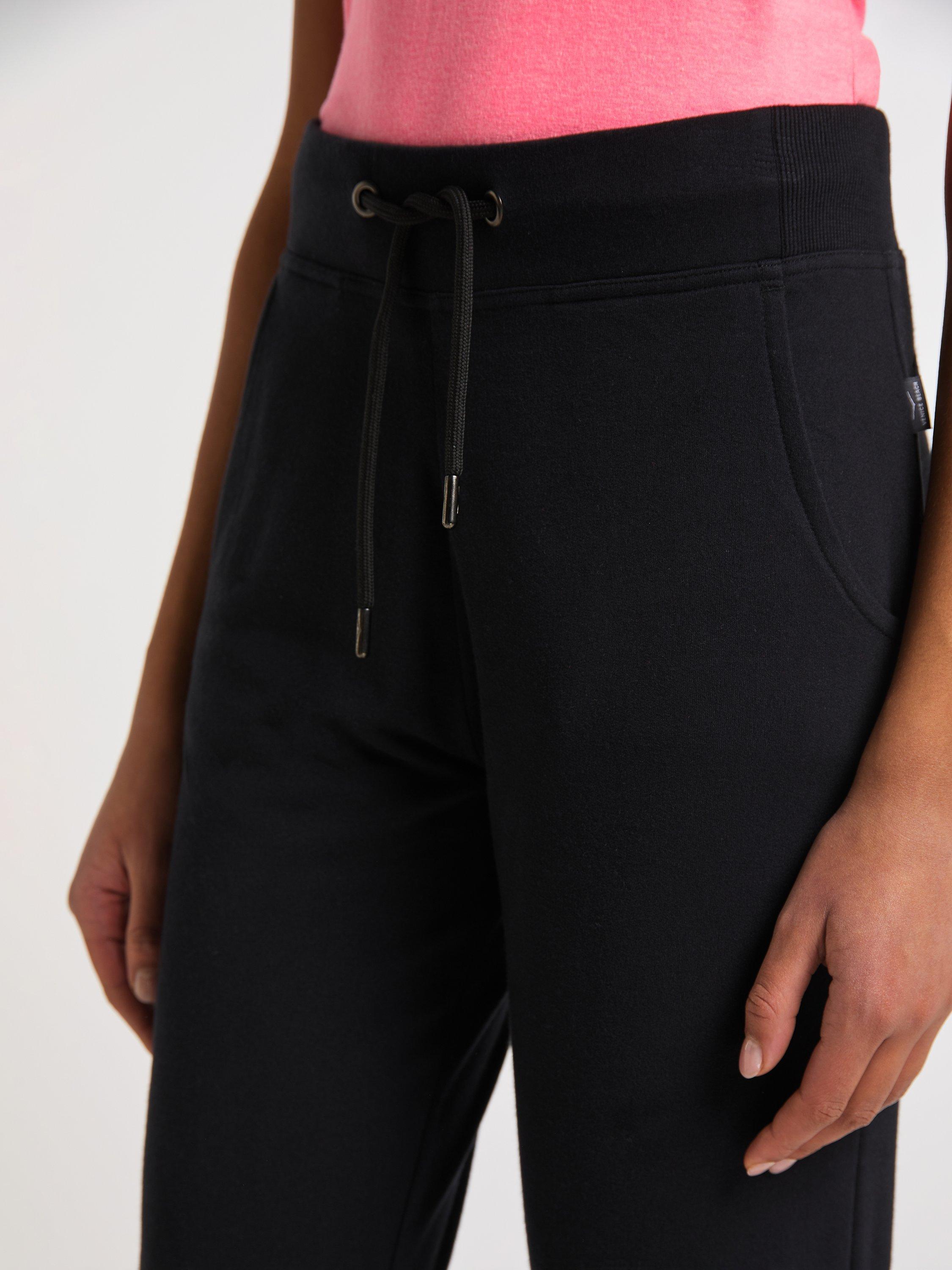 Product image 6 of 7, which shows Venice Beach Sherly Cotton Blend Joggers, Black, S