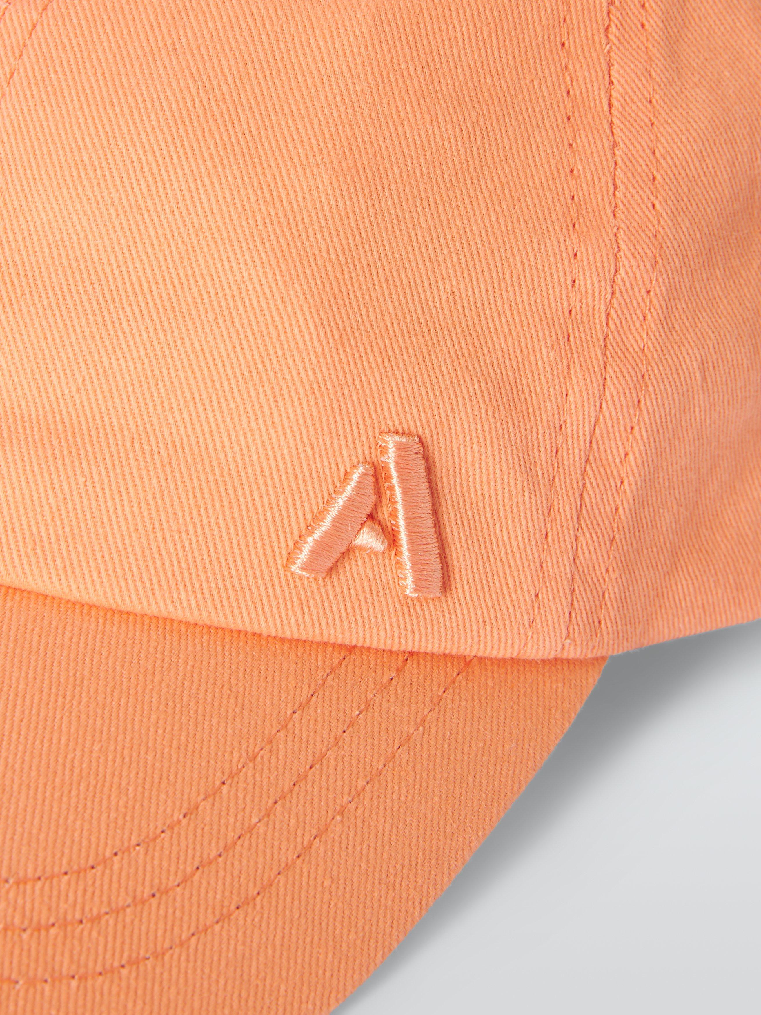 John Lewis ANYDAY Kids Embroidered Baseball Cap Orange 0 6 months