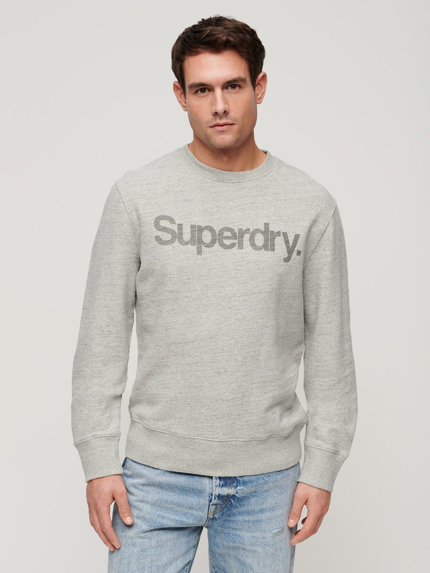 Superdry City Loose Crew Jumper, Grey