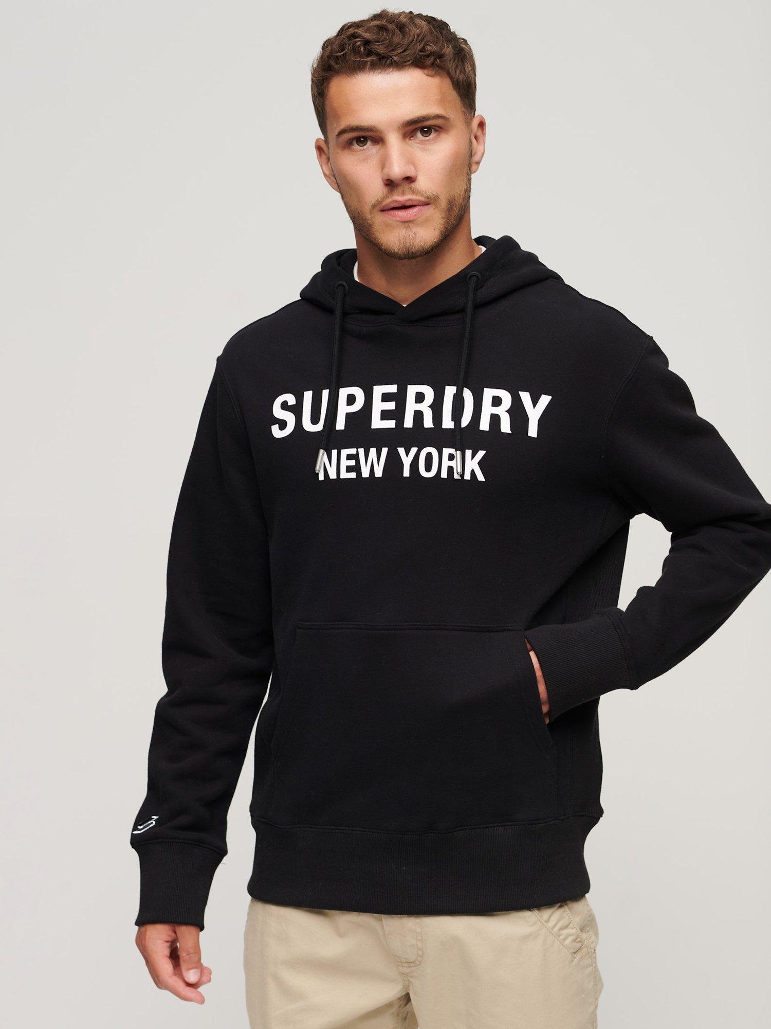 Superdry Luxury Sport Loose Hoodie, Black
