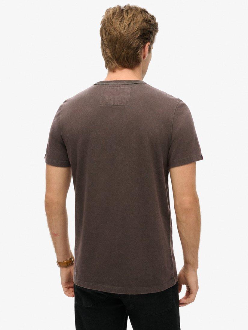 Product image 6 of 6, which shows Superdry Vintage Athletic Short Sleeve T-Shirt, Dark Grey Green, L