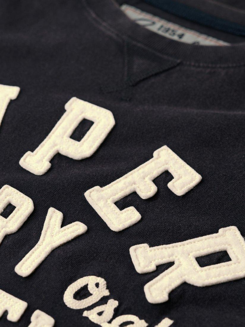 Product image 5 of 5, which shows Superdry Athletic Long Sleeve Top, Navy, XXL