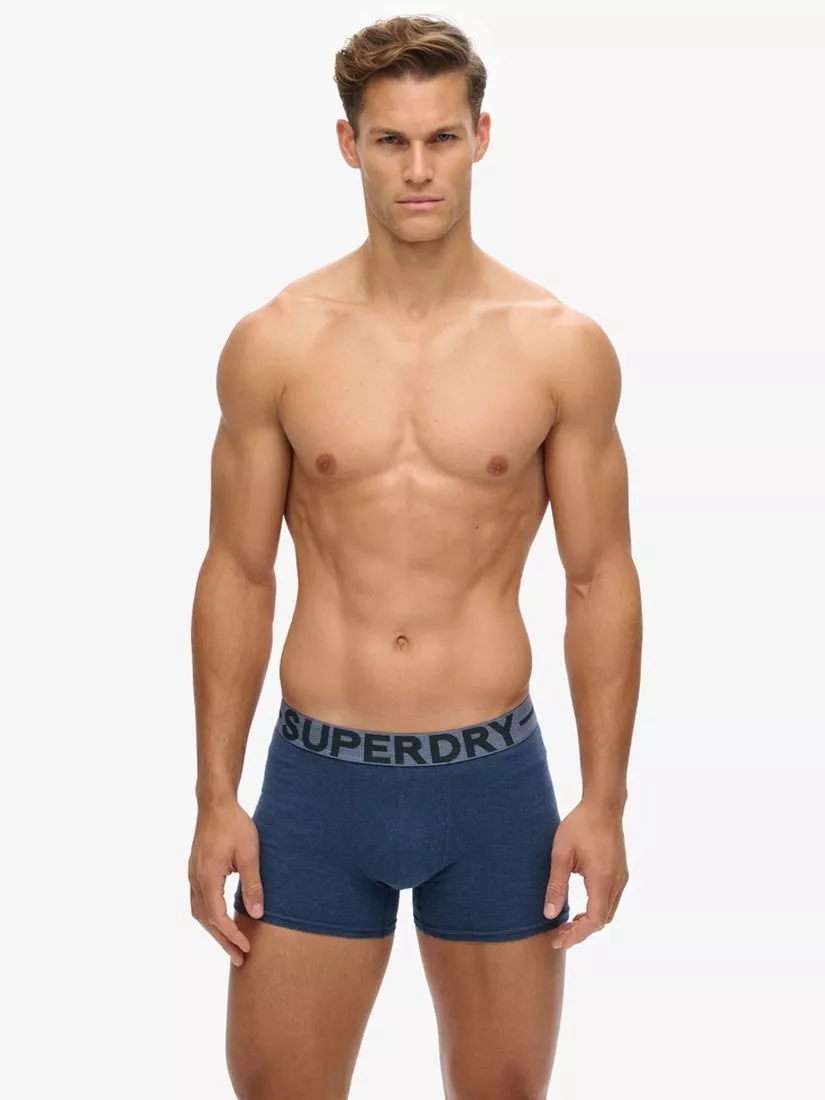 Superdry Organic Cotton Blend Boxers, Pack of 3