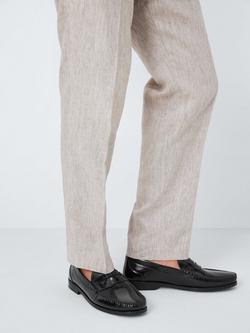 John Lewis Cornell Leather Loafers - view 2, Black Black