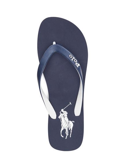 Polo Ralph Lauren Rubber Sandals, Navy/White - view 2, Navy White