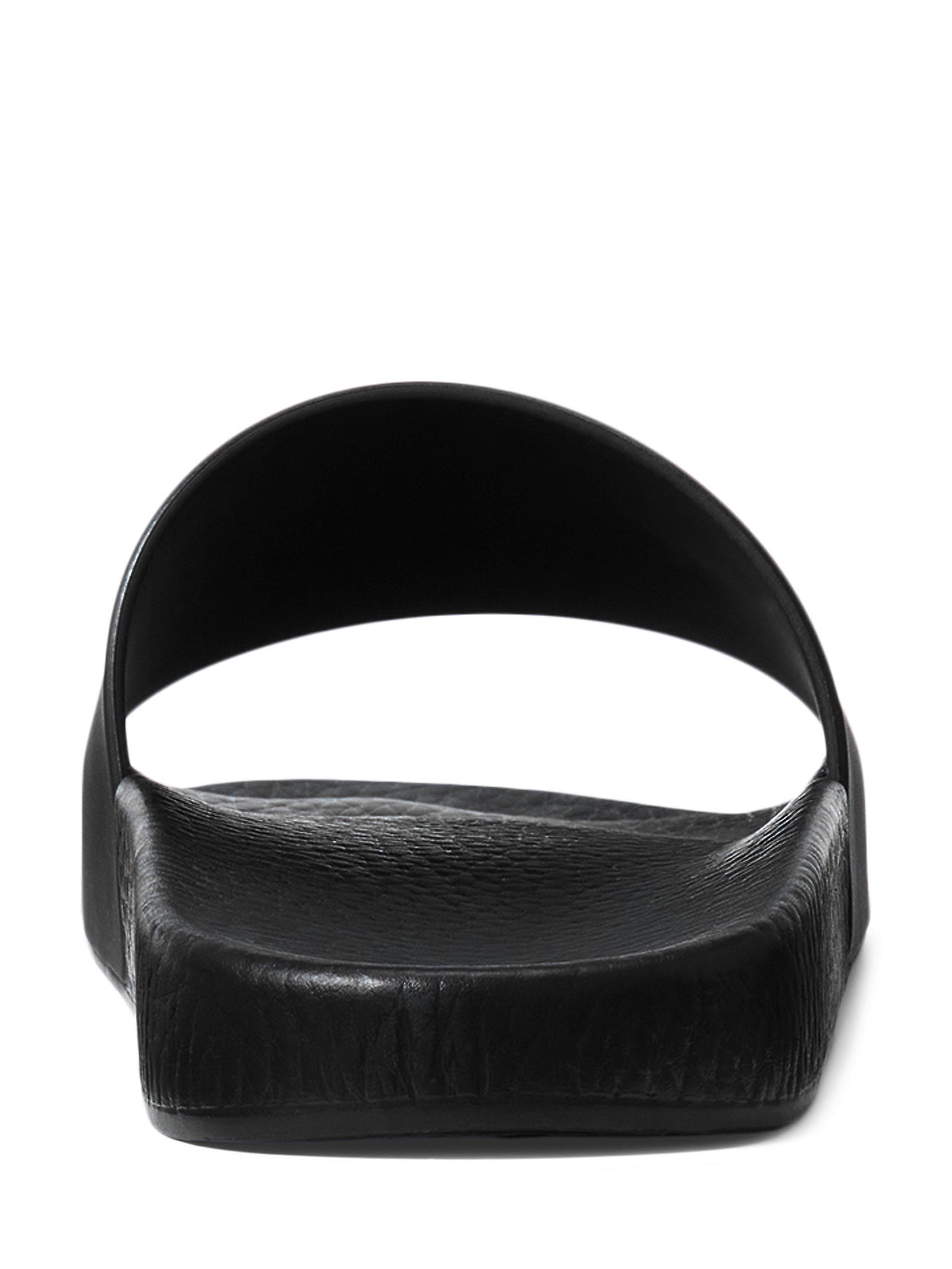 Product image 3 of 4, which shows Polo Ralph Lauren Slider Sandals, Black/Red, 9