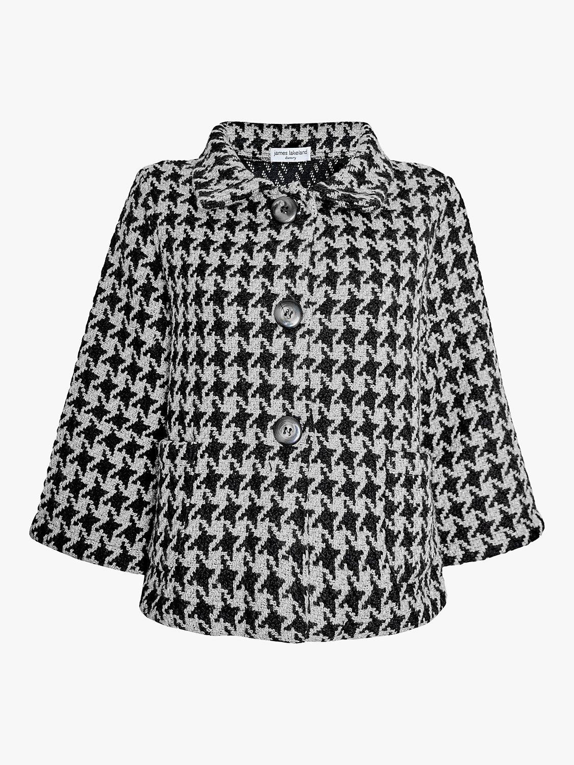 Product image 5 of 5, which shows James Lakeland Short Houndstooth Jacket, Black/White, 8