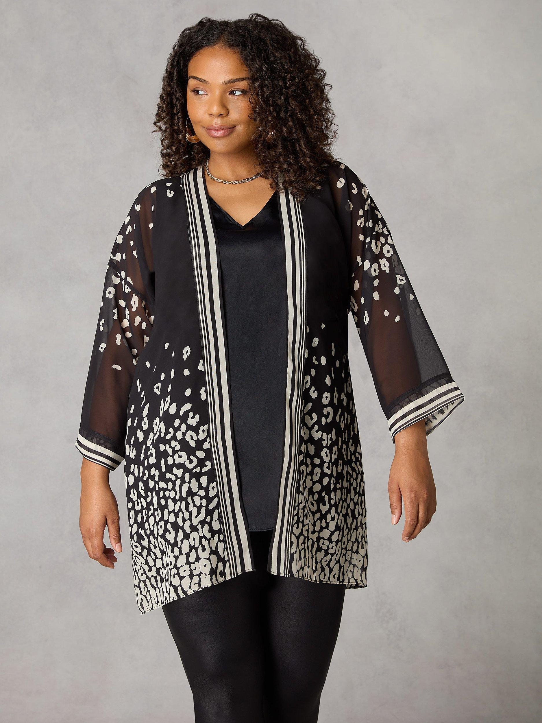 Chiffon jackets plus size best sale