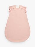 John Lewis Frill Sleeve Muslin Baby Sleeping Bag, 1 Tog