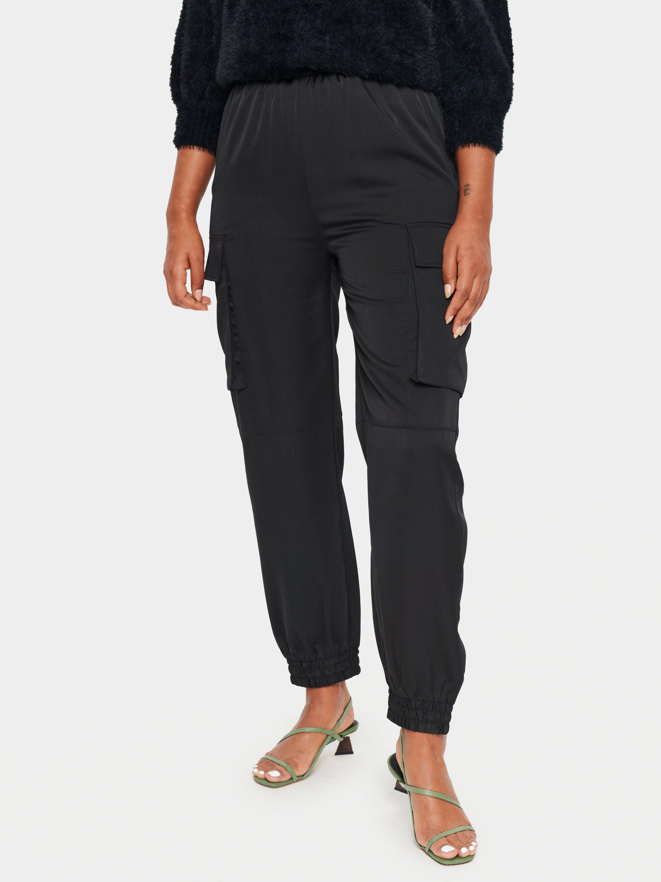 Saint Tropez Bianca Cargo Trousers, Black