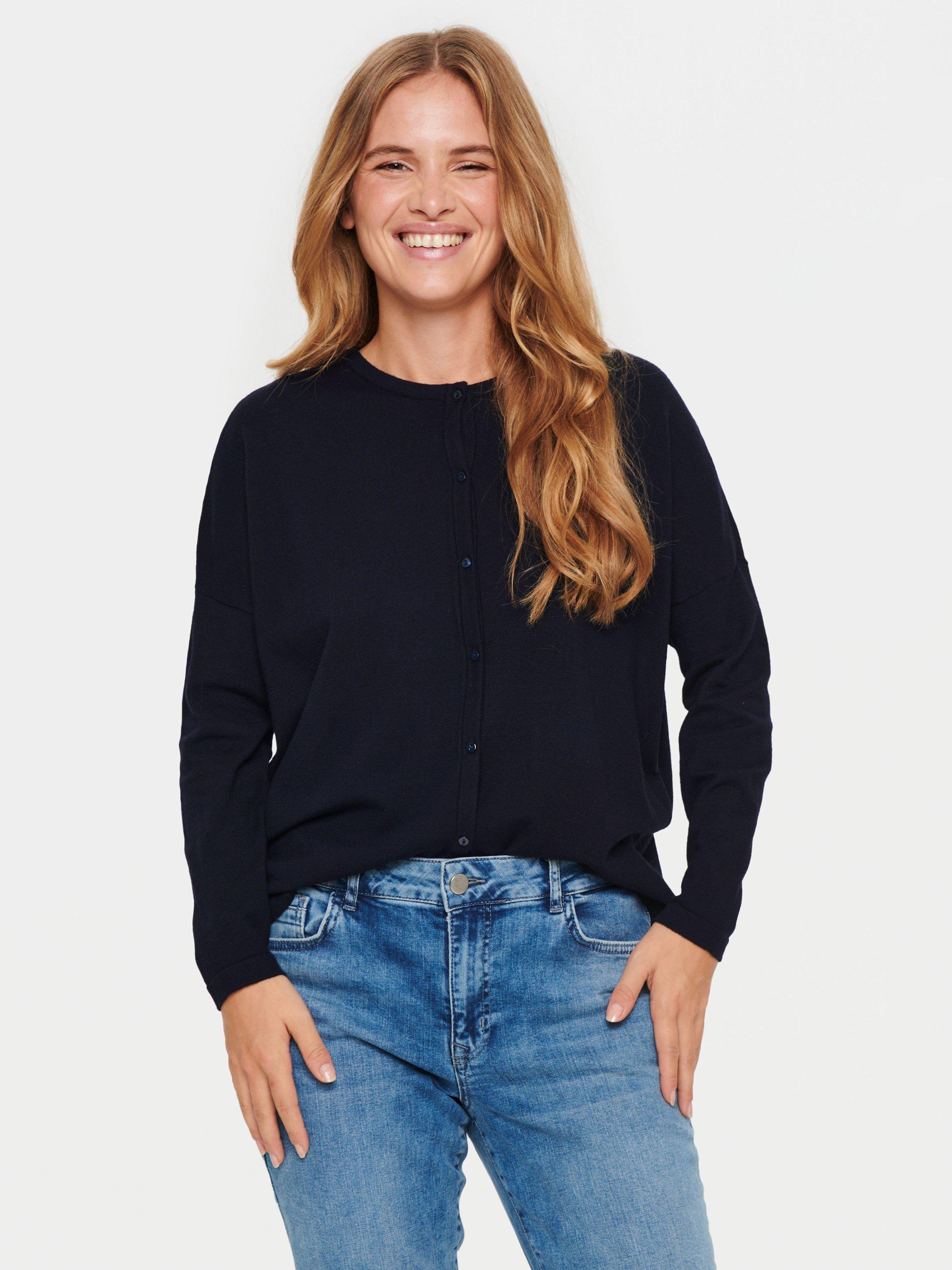 Product image 1 of 6, which shows Saint Tropez Baria Star Cardigan, Night Sky, S