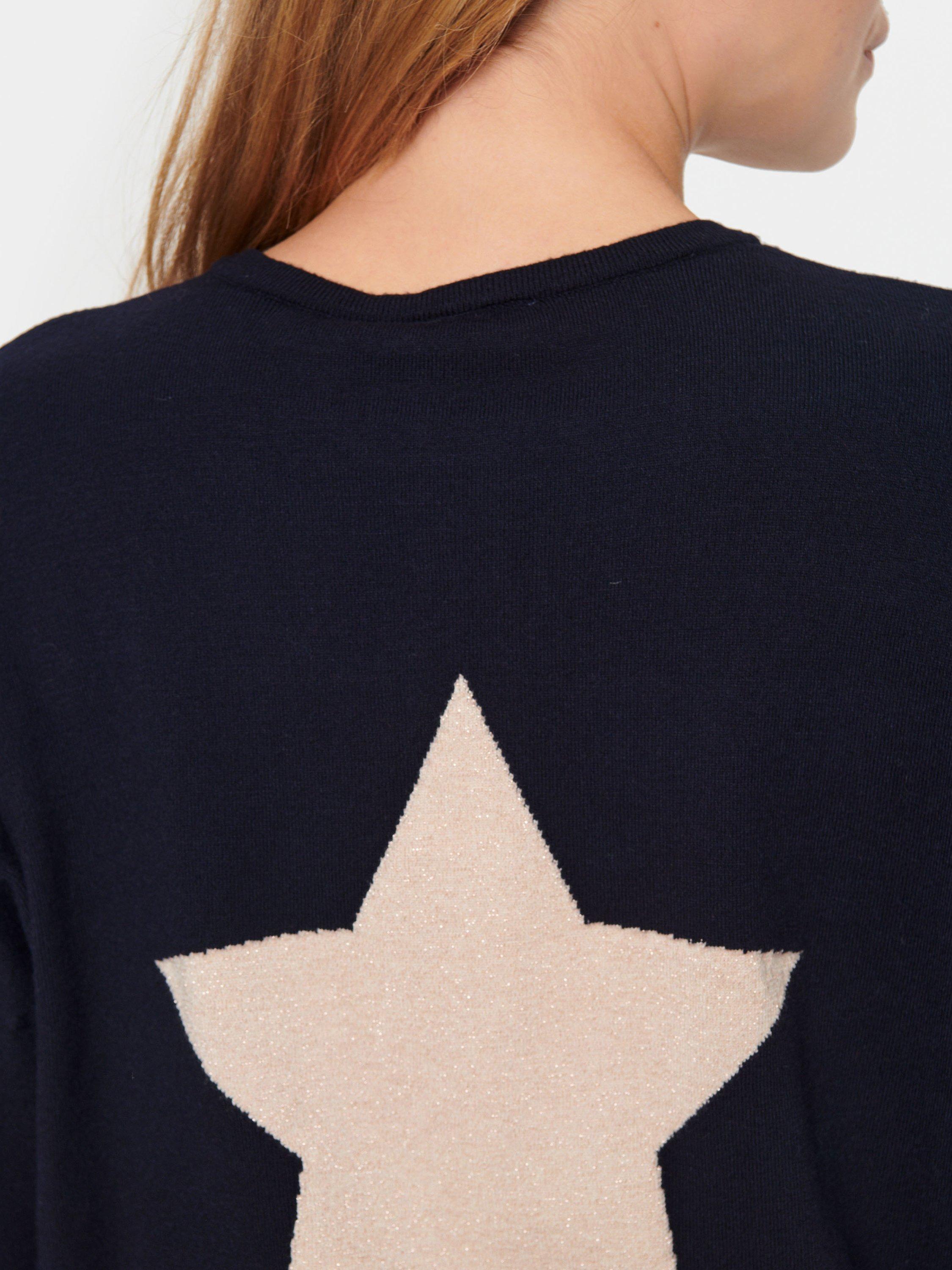 Product image 4 of 6, which shows Saint Tropez Baria Star Cardigan, Night Sky, S