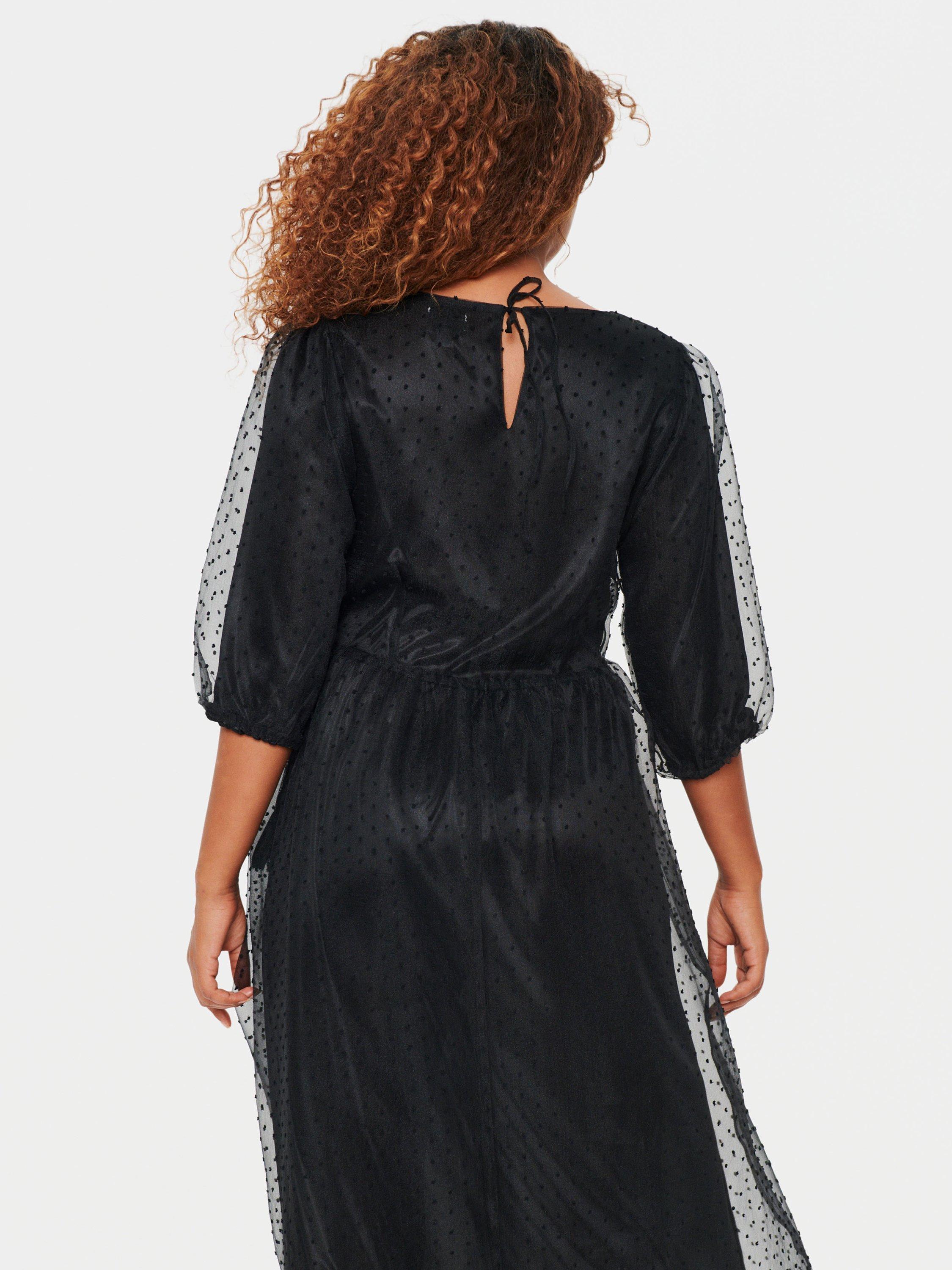 Saint Tropez Bikki Polka Dot Dress, Black, S