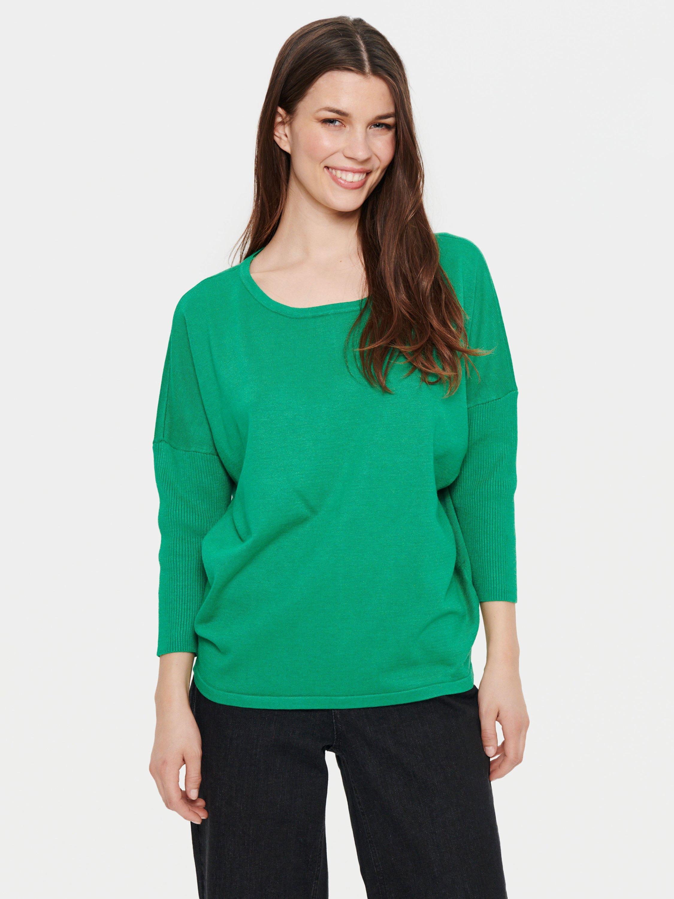 Saint Tropez Mila Jumper, Verdant Green Melange, S