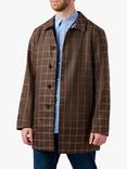 Guards London Montague Reversible Check Raincoat, Brown/Beige