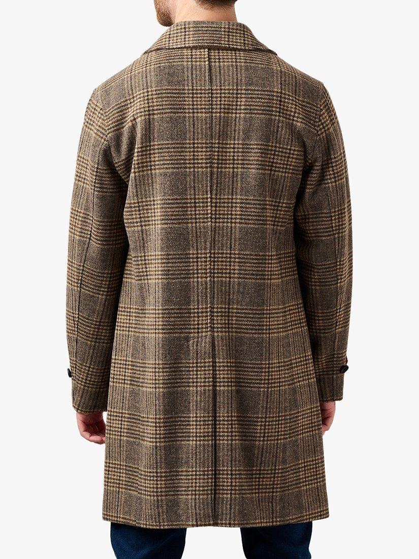Product image 2 of 2, which shows Guards London Northwold Check Wool Blend Overcoat, Brown/Multi, 36R