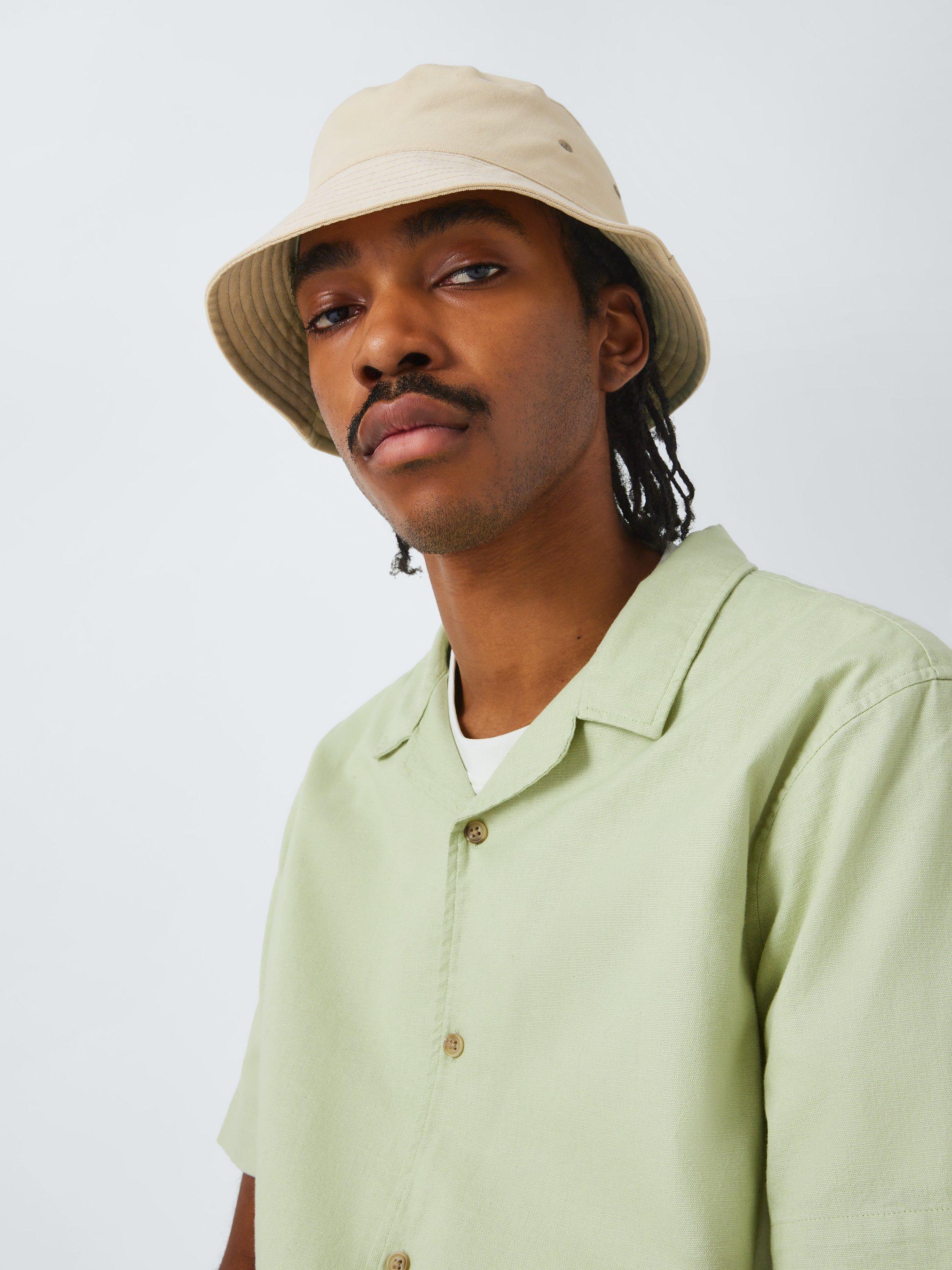 John Lewis ANYDAY Cotton Bucket Hat Cream