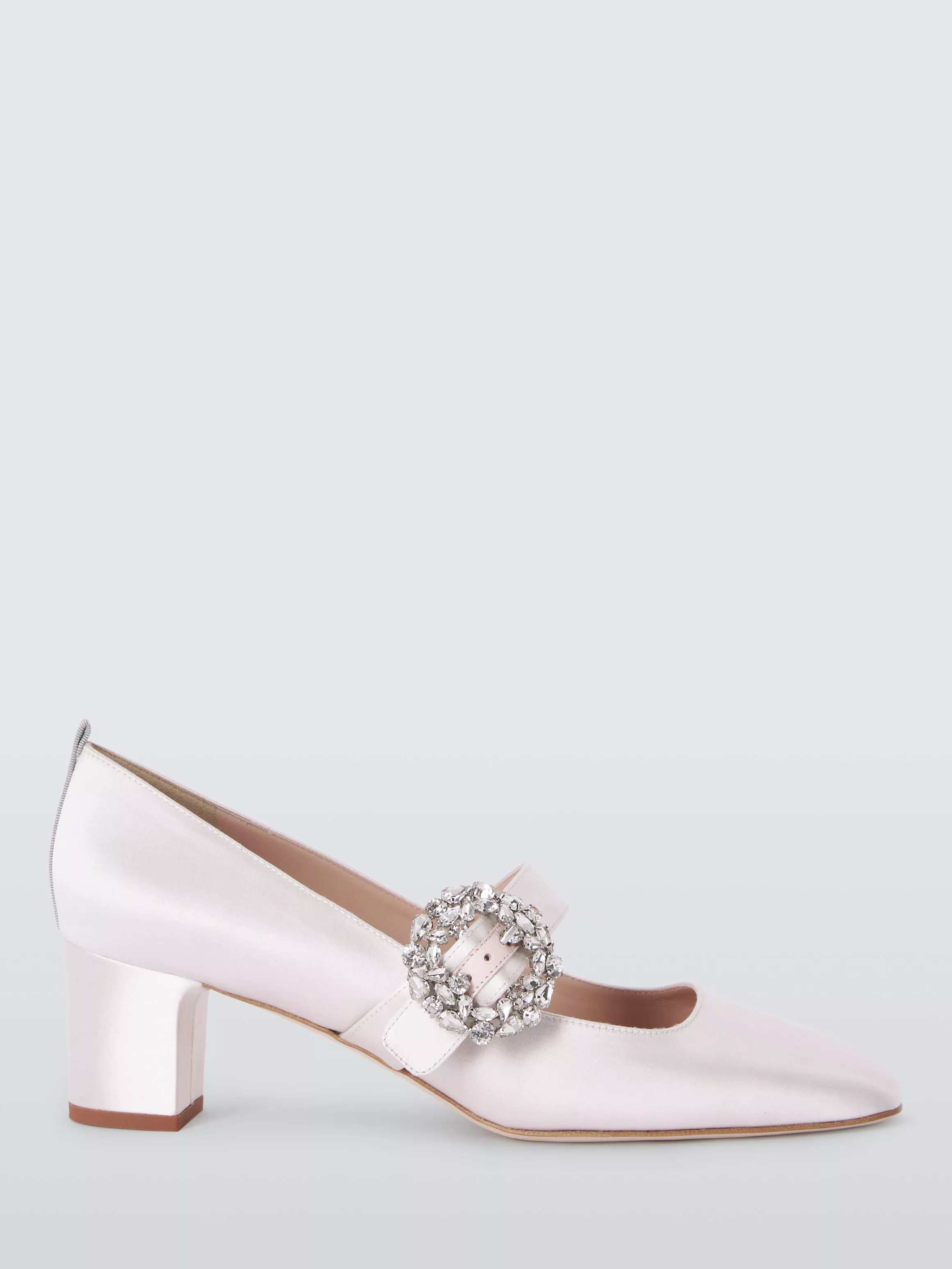SJP by Sarah Jessica Parker Cosette Mary Jane Satin Court Shoes Moonstone