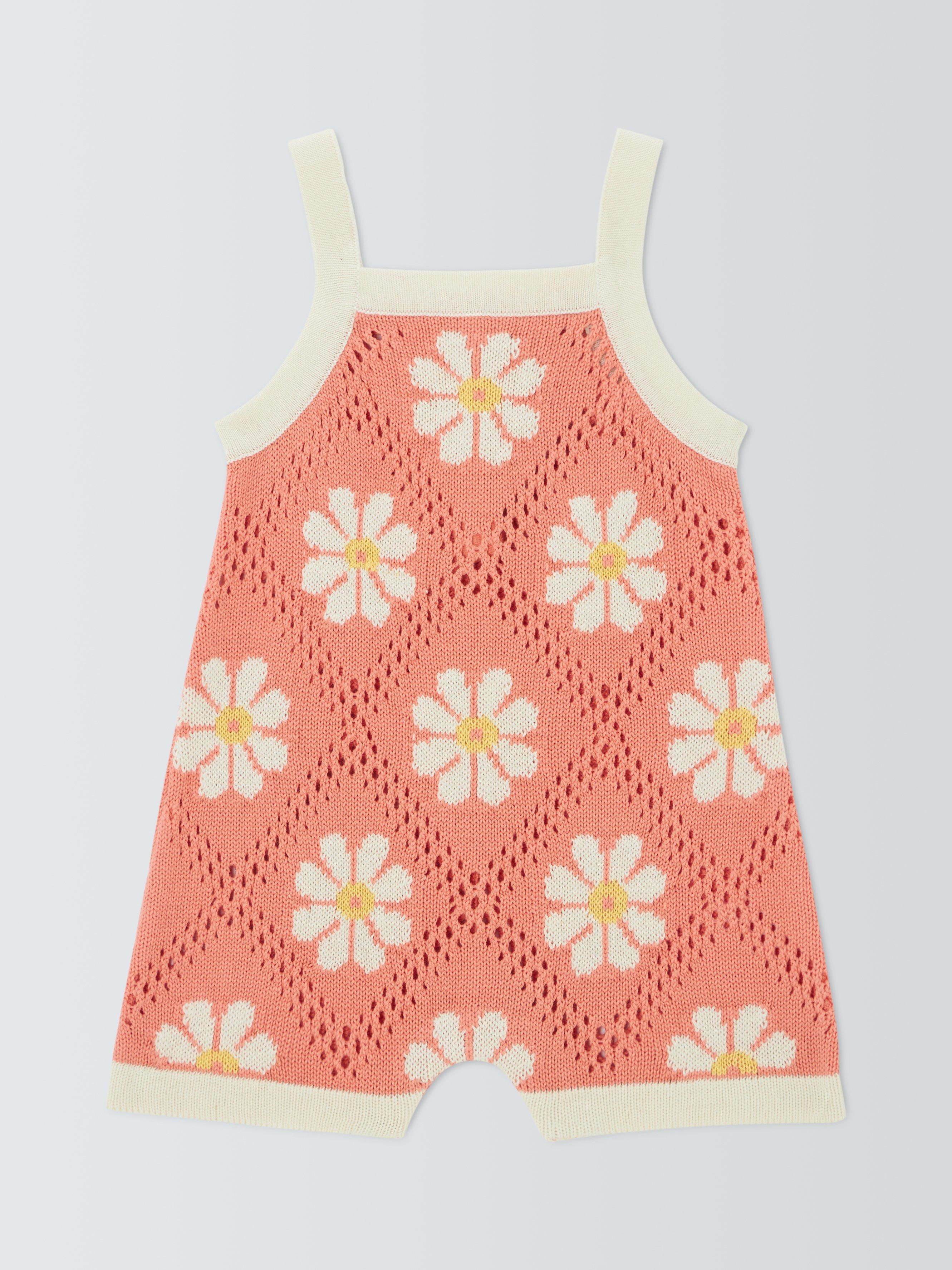 John Lewis Baby Crochet Jumpsuit, Multi