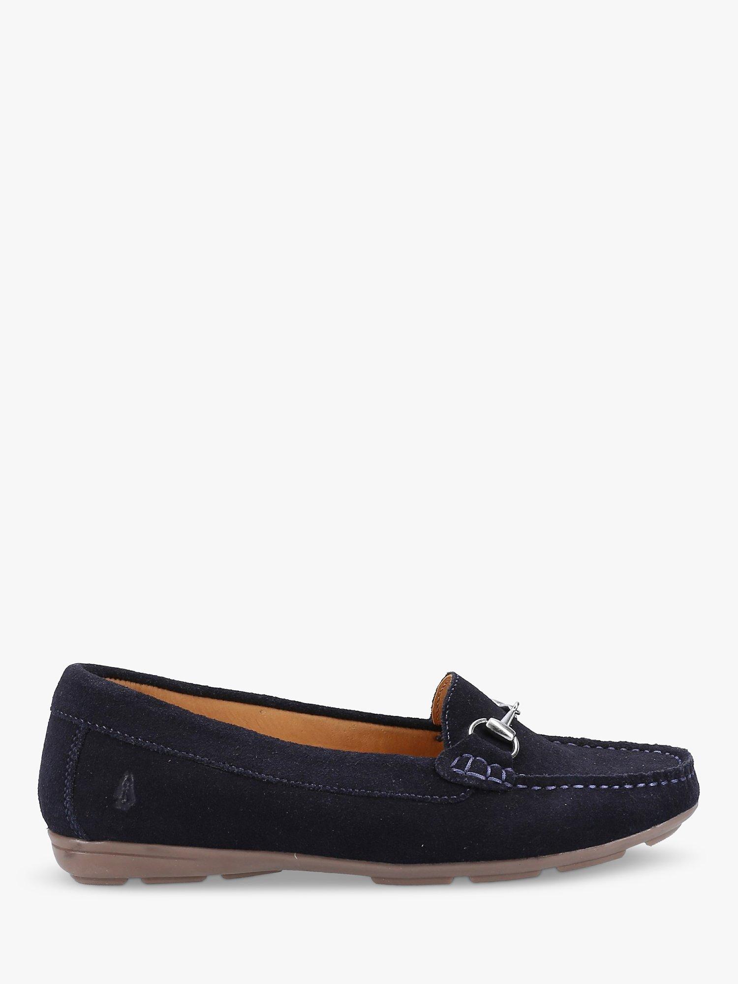 Hush Puppies Molly Suede Snaffle Loafers, Navy, 8