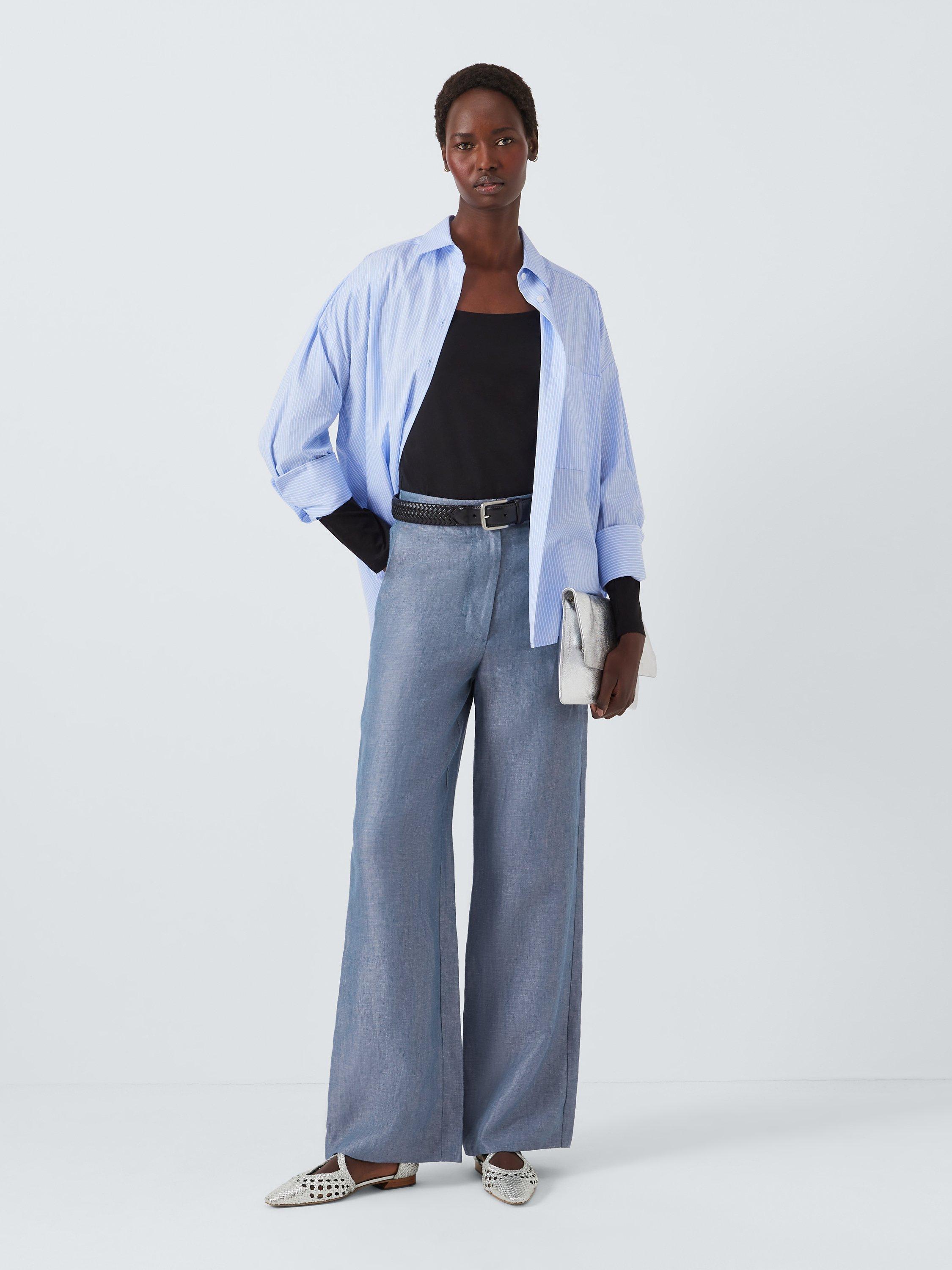 Product image 6 of 6, which shows John Lewis Happie Leather Woven Cross Strap Pointed Flats, Silver, 8