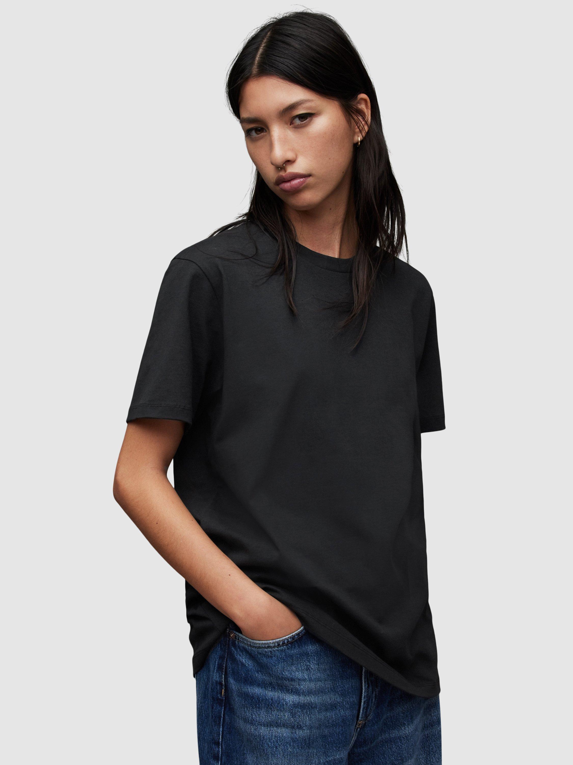 AllSaints Downtown Boyfriend T-Shirt, Black