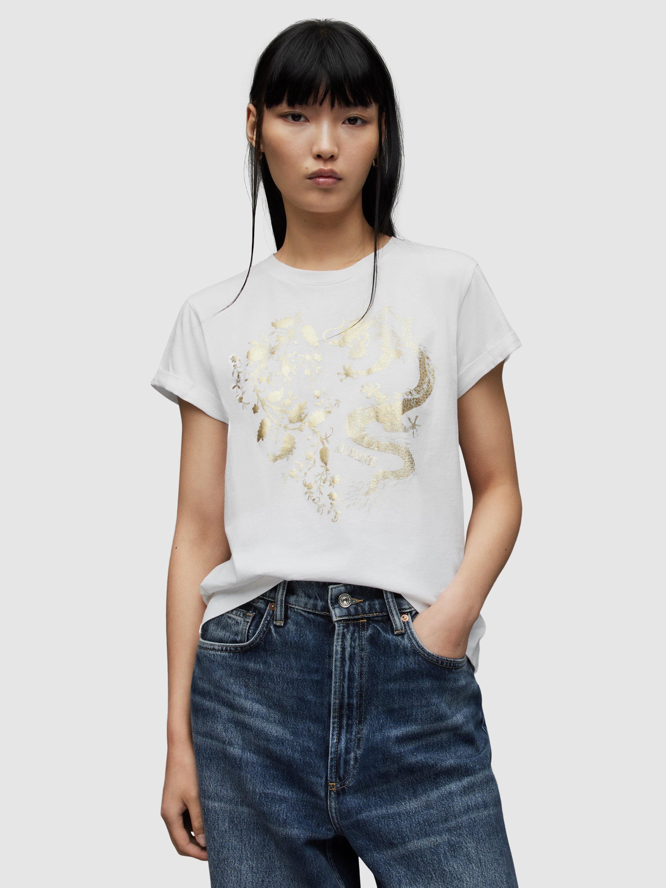 AllSaints Aura Anna T-Shirt, White
