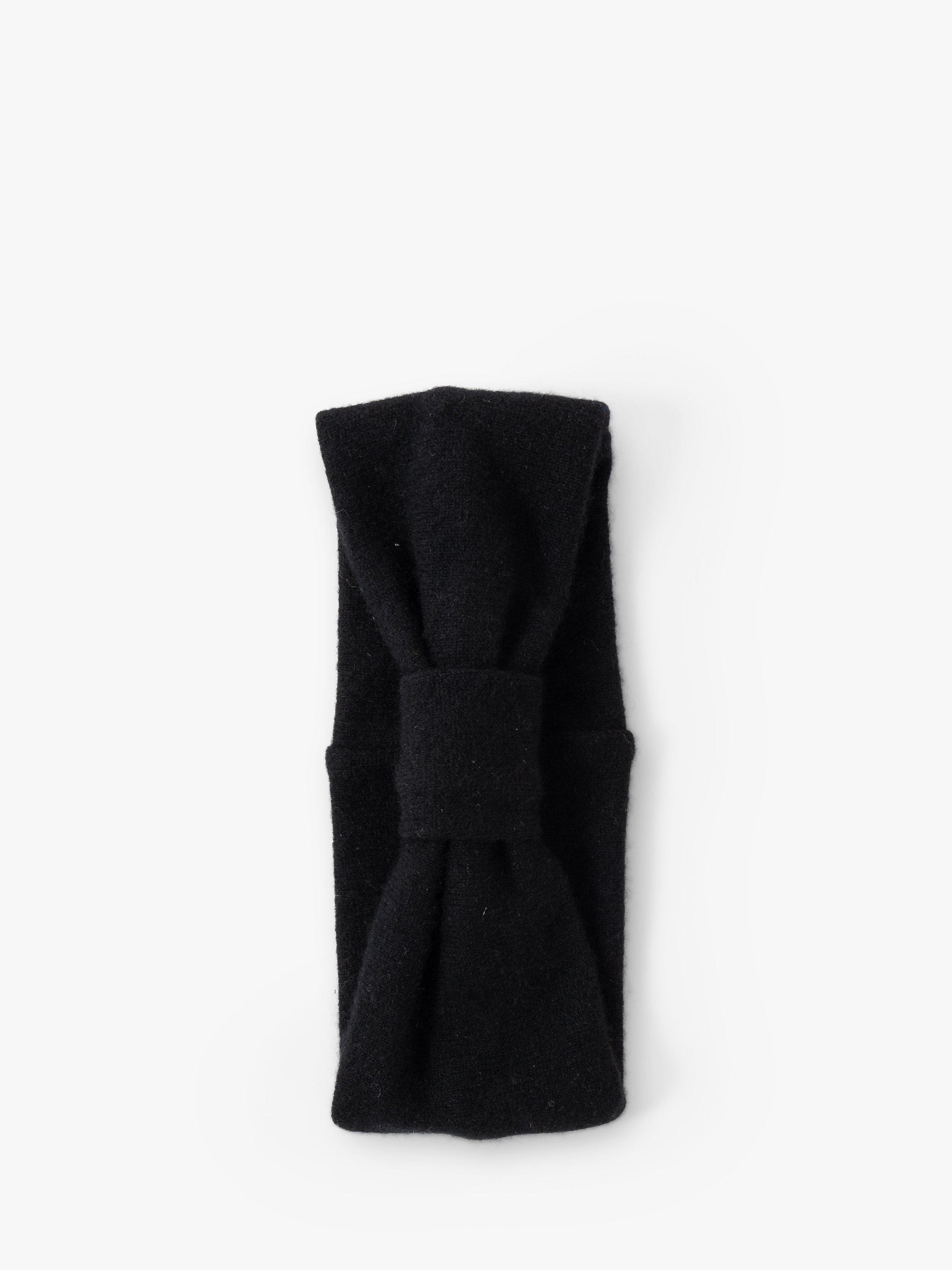 Product image 1 of 1, which shows Celtic & Co. x Turtle Doves Recycled Cashmere Headband, Black