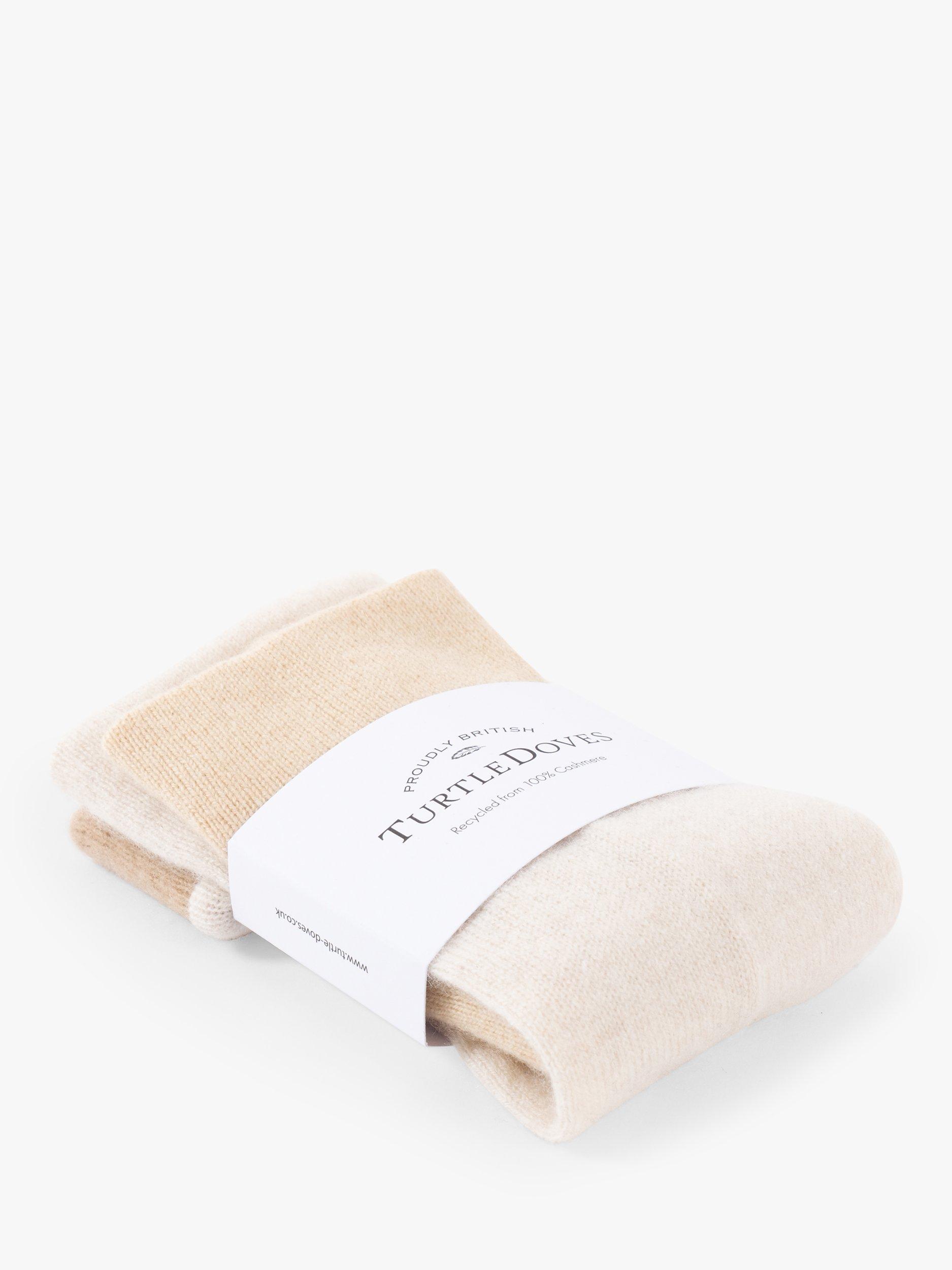 Product image 1 of 1, which shows Celtic & Co. Recycled Cashmere Wrist Warmers, Neutral, One Size