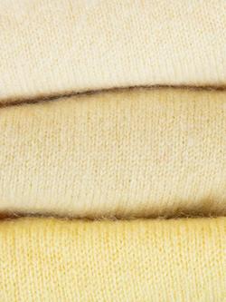 Celtic & Co. x Turtle Doves Recycled Cashmere Fingerless Gloves - view 2, Daffodil