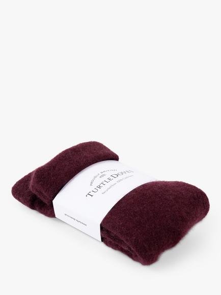 Celtic & Co. x Turtle Doves Recycled Cashmere Fingerless Gloves, Berry