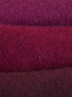 Celtic & Co. x Turtle Doves Recycled Cashmere Fingerless Gloves - view 2, Berry