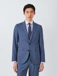 John Lewis Warwick Regular Fit Wool Suit Jacket, Mid Blue