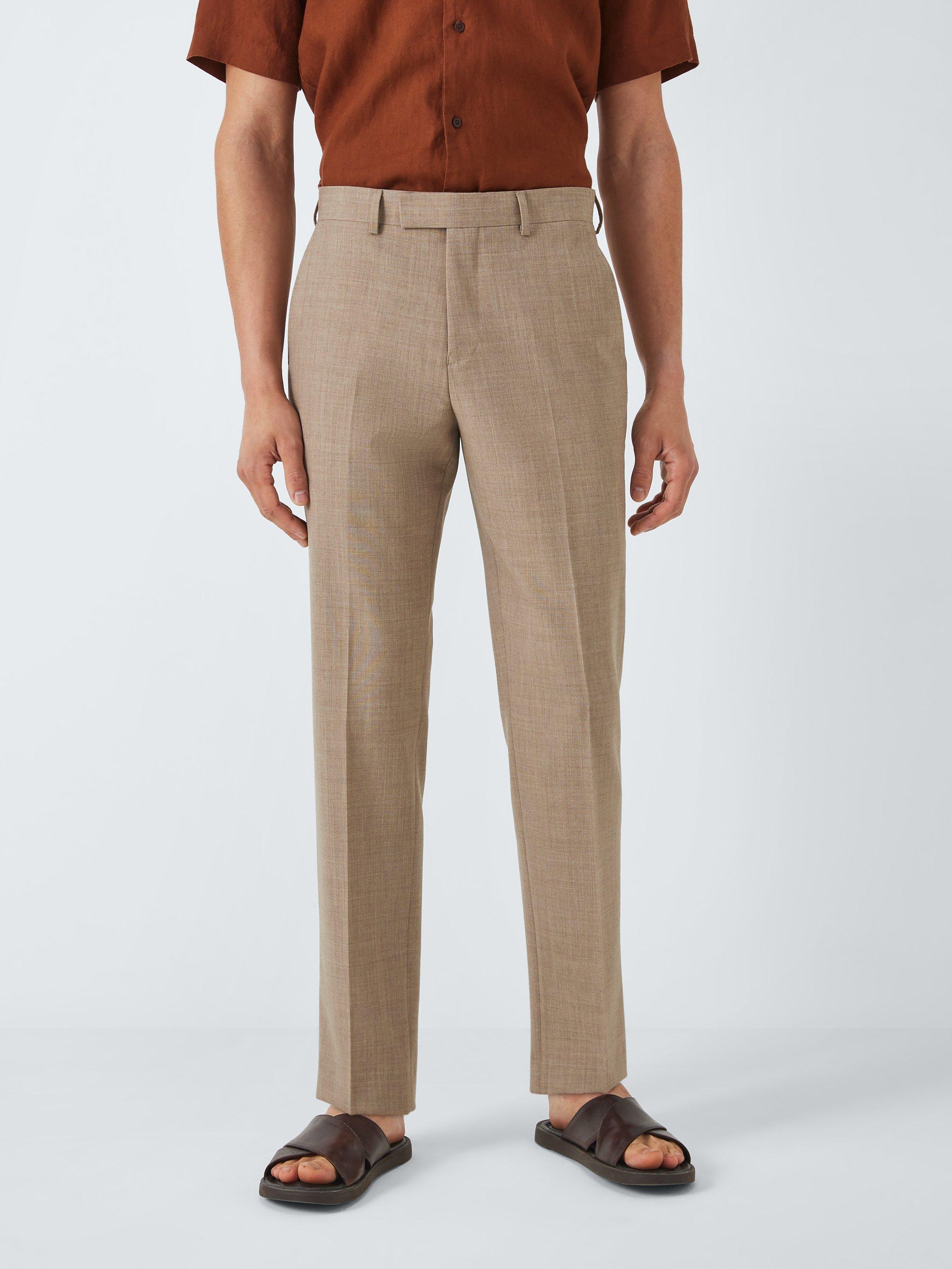 John Lewis Stowe Regular Fit Trousers, Sand