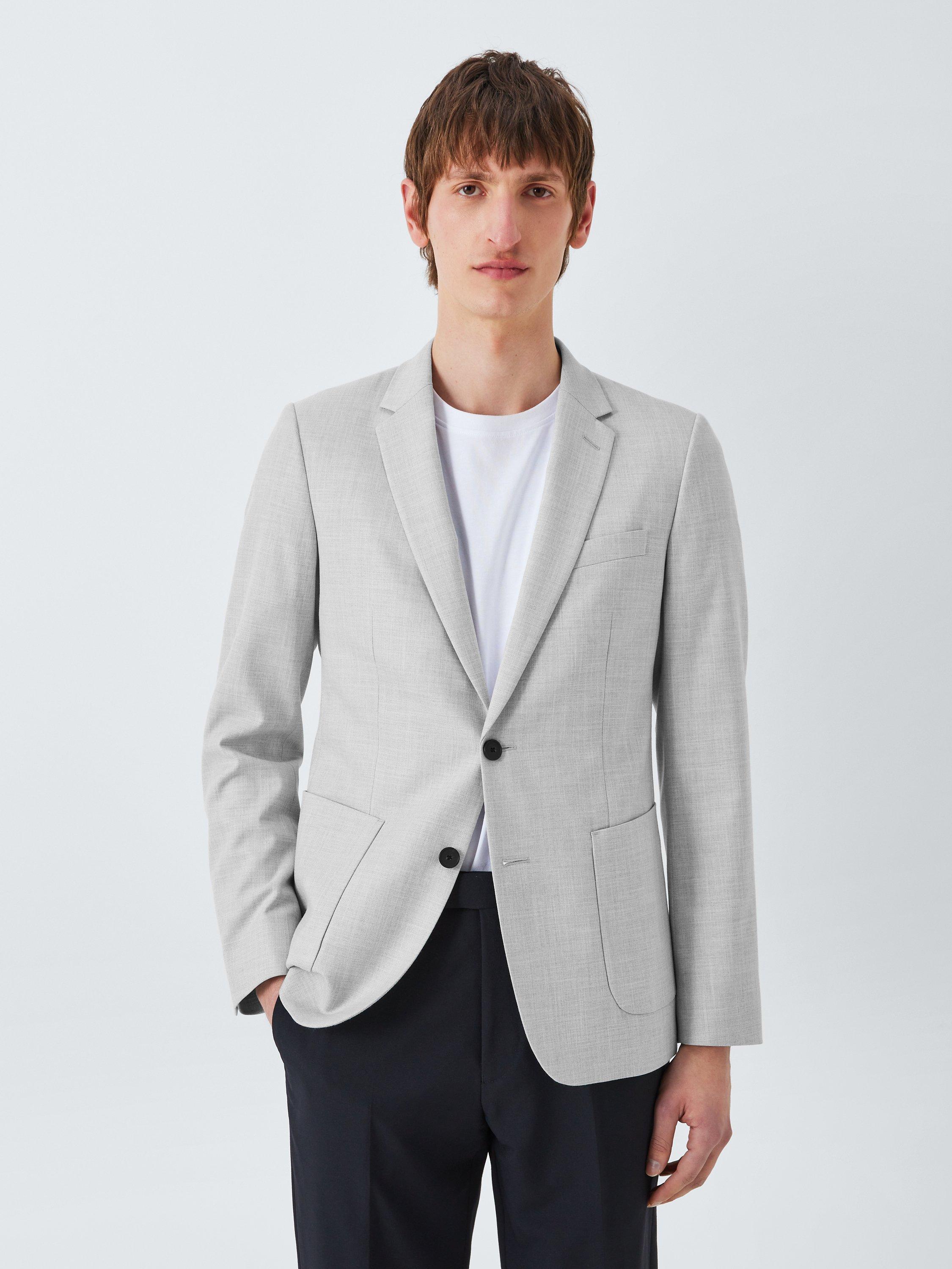 Kin Kai Slim Fit Blazer Light Grey