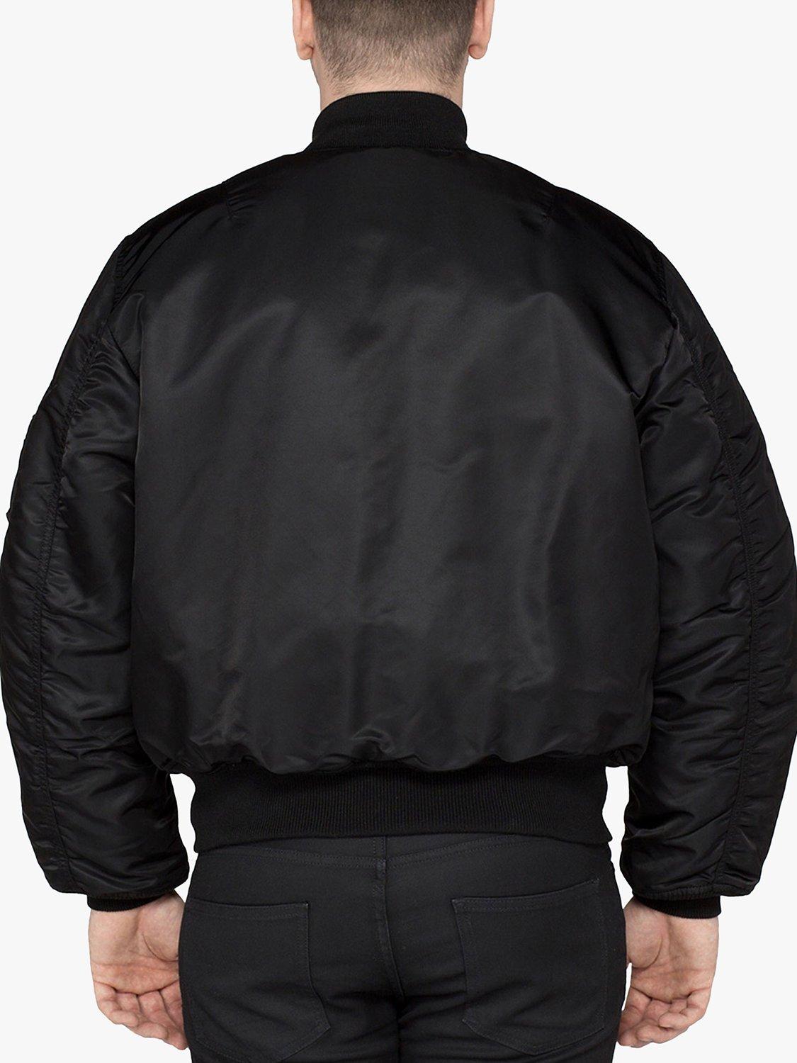 Alpha Industries MA1 Bomber Jacket, Black, S