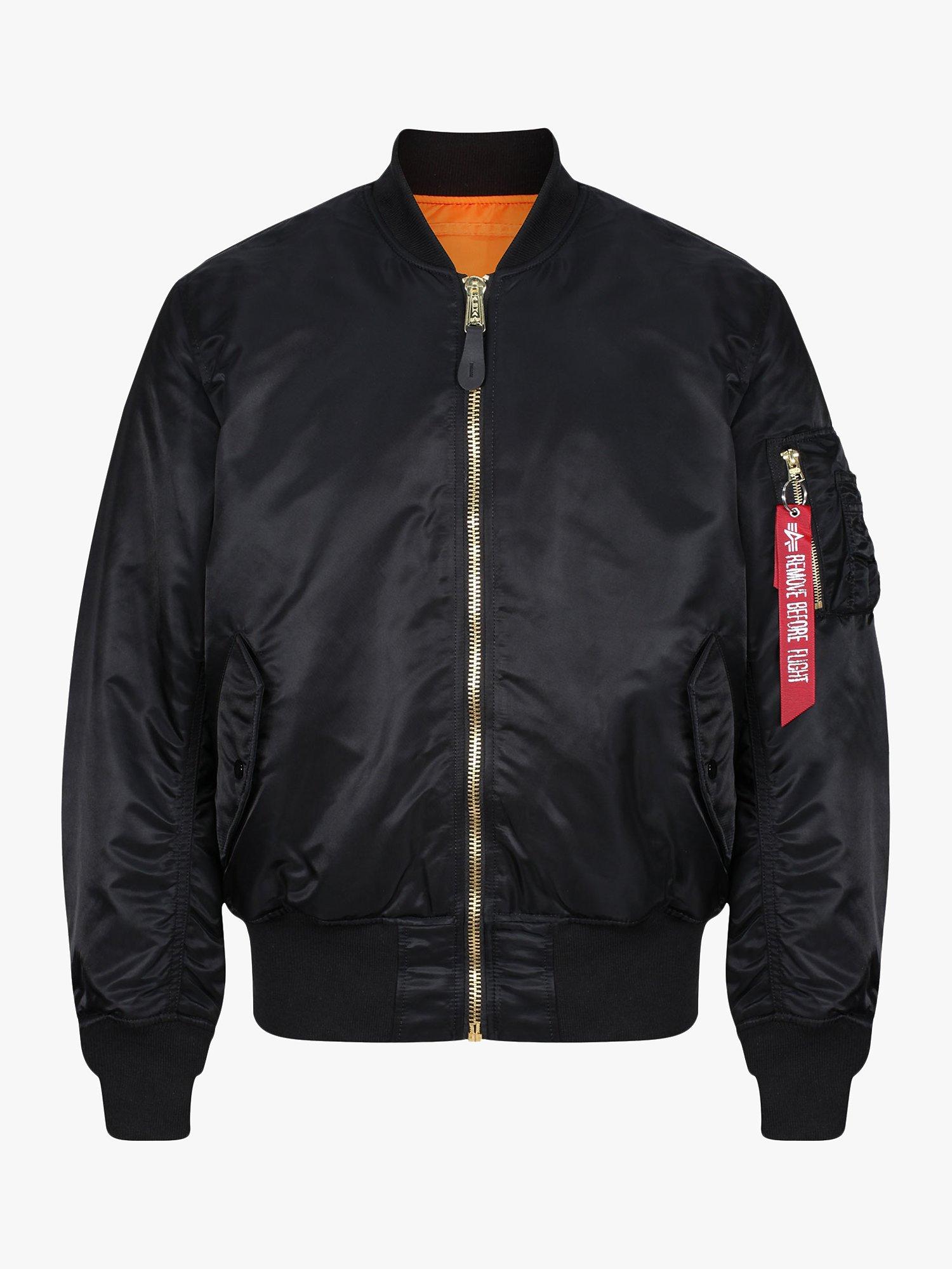 Alpha Industries MA1 Bomber Jacket, Black, S