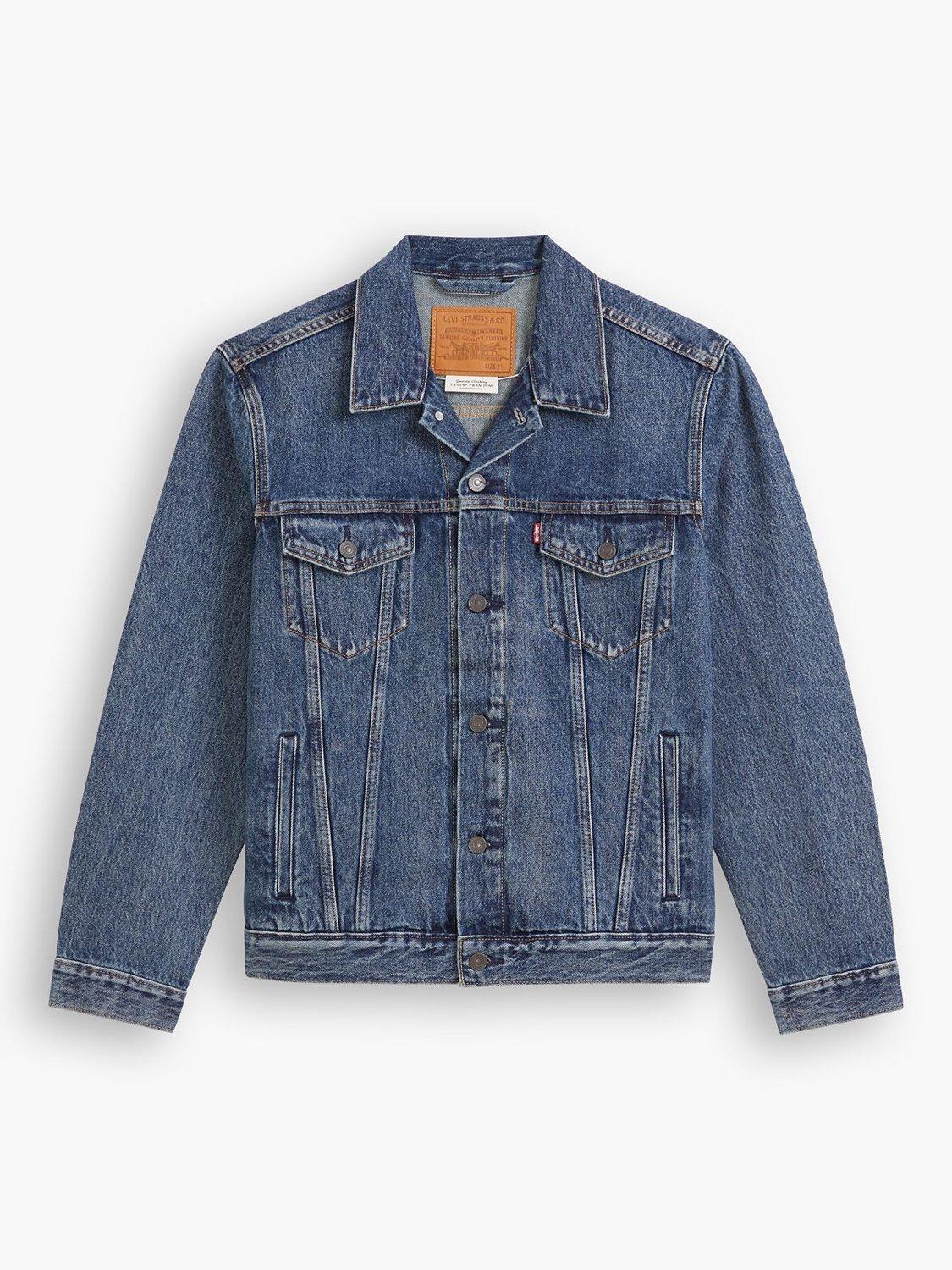 Product image 4 of 4, which shows Levi's The Trucker Denim Jacket, Blue, XL