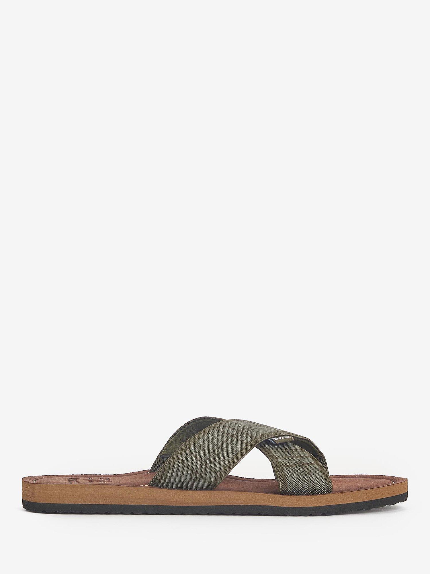 Barbour Toeman Tartan Sandals, Multi