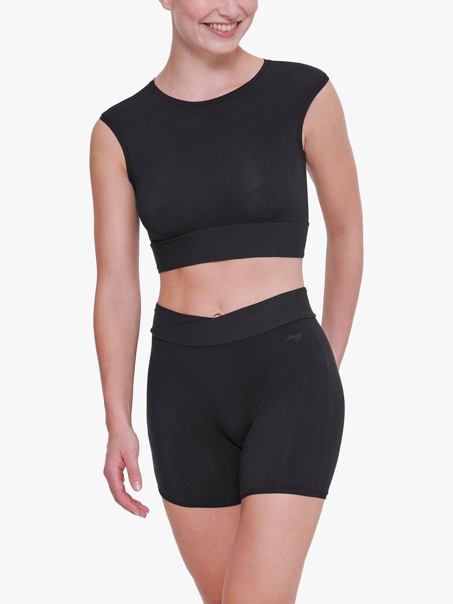 Product image 4 of 5, which shows sloggi GO Allround Crop Top, Black, 1