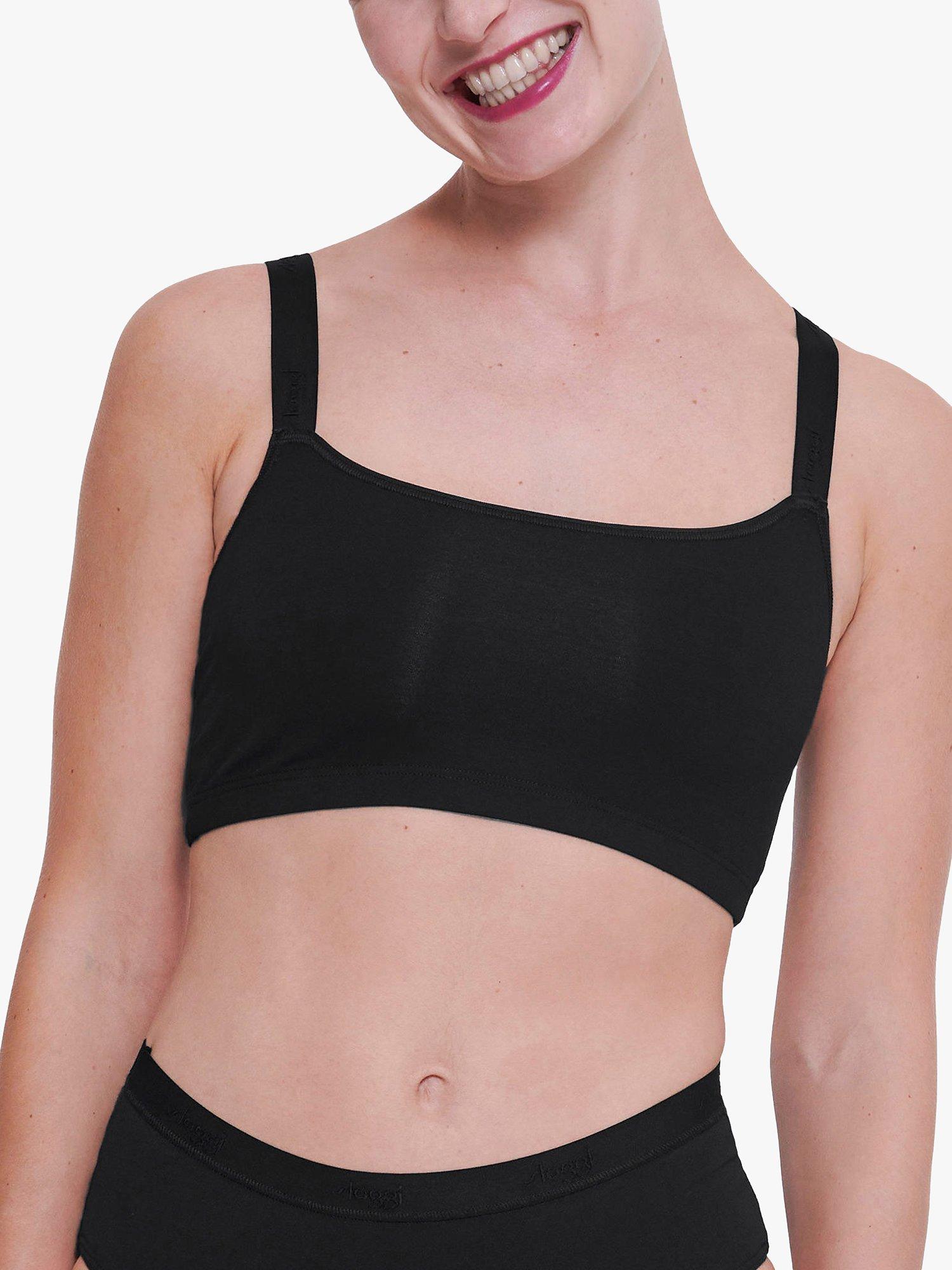 sloggi GO Casual Crop Bra Top, Black, XS