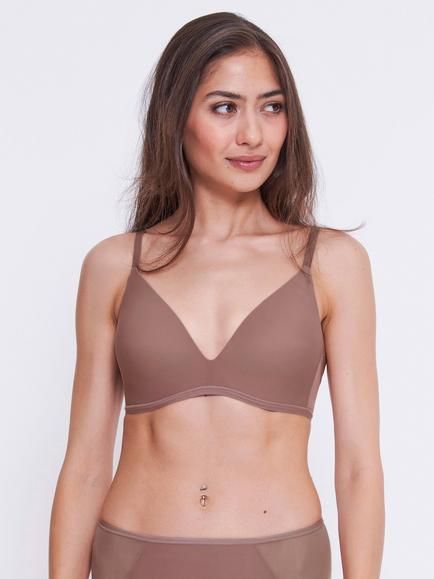 sloggi Soft Adapt Non Wired Push-Up Bra, Cacao